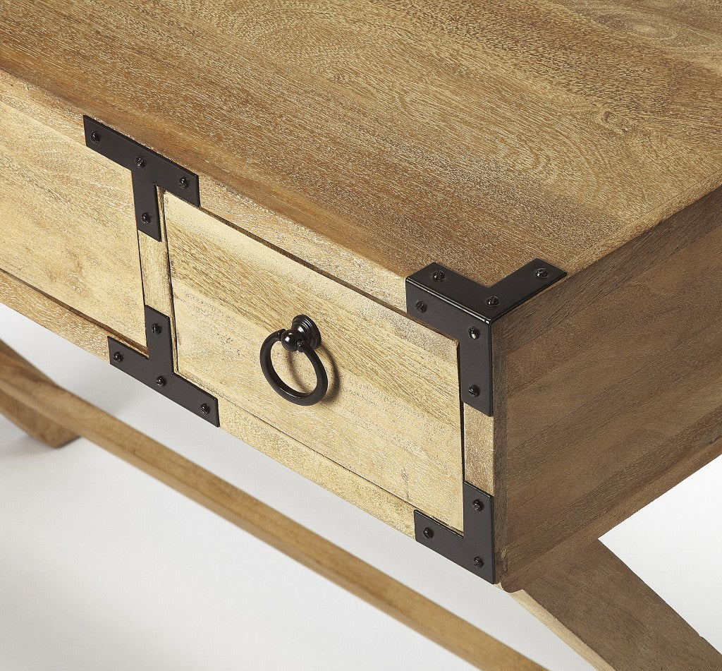 Natural Mango Writing Desk By Homeroots - Image 5