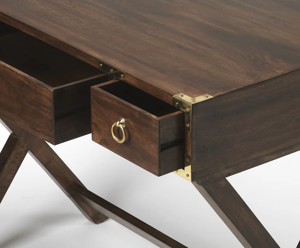 Natural Mango Writing Desk By Homeroots - Image 7