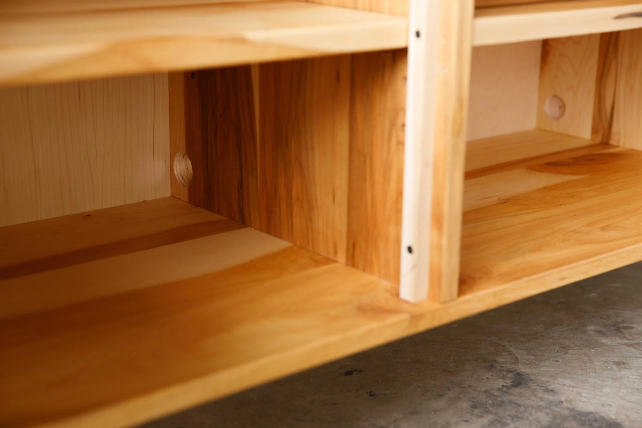 Natural Maple And Steel Multi Compartment TV Stand or Media Center By Homeroots - Image 2