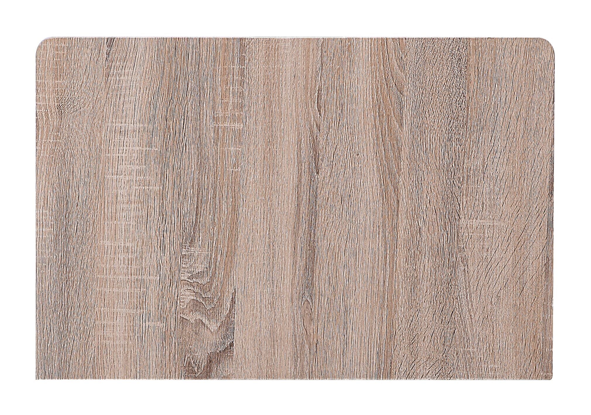Natural Sandy Gray Metal Wood Veneer Paper Nightstand By Homeroots - Image 2