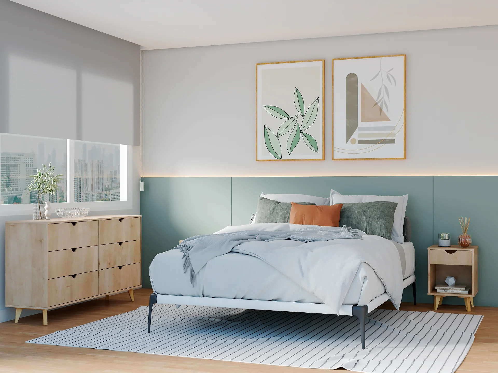 Natural Six Drawer Double Dresser By Homeroots - Image 2