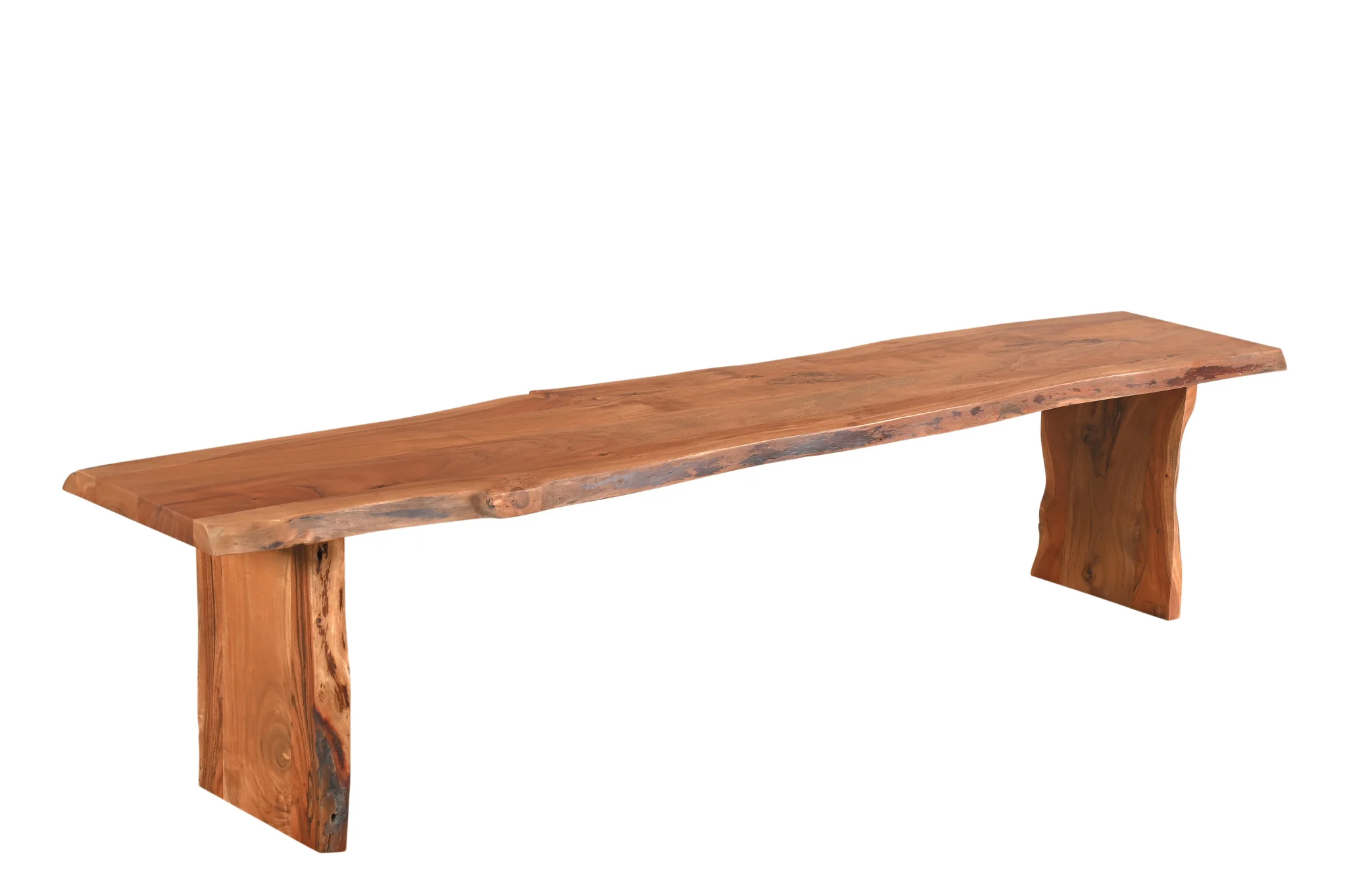 Natural Solid Wood Dining Bench By Homeroots - Image 3