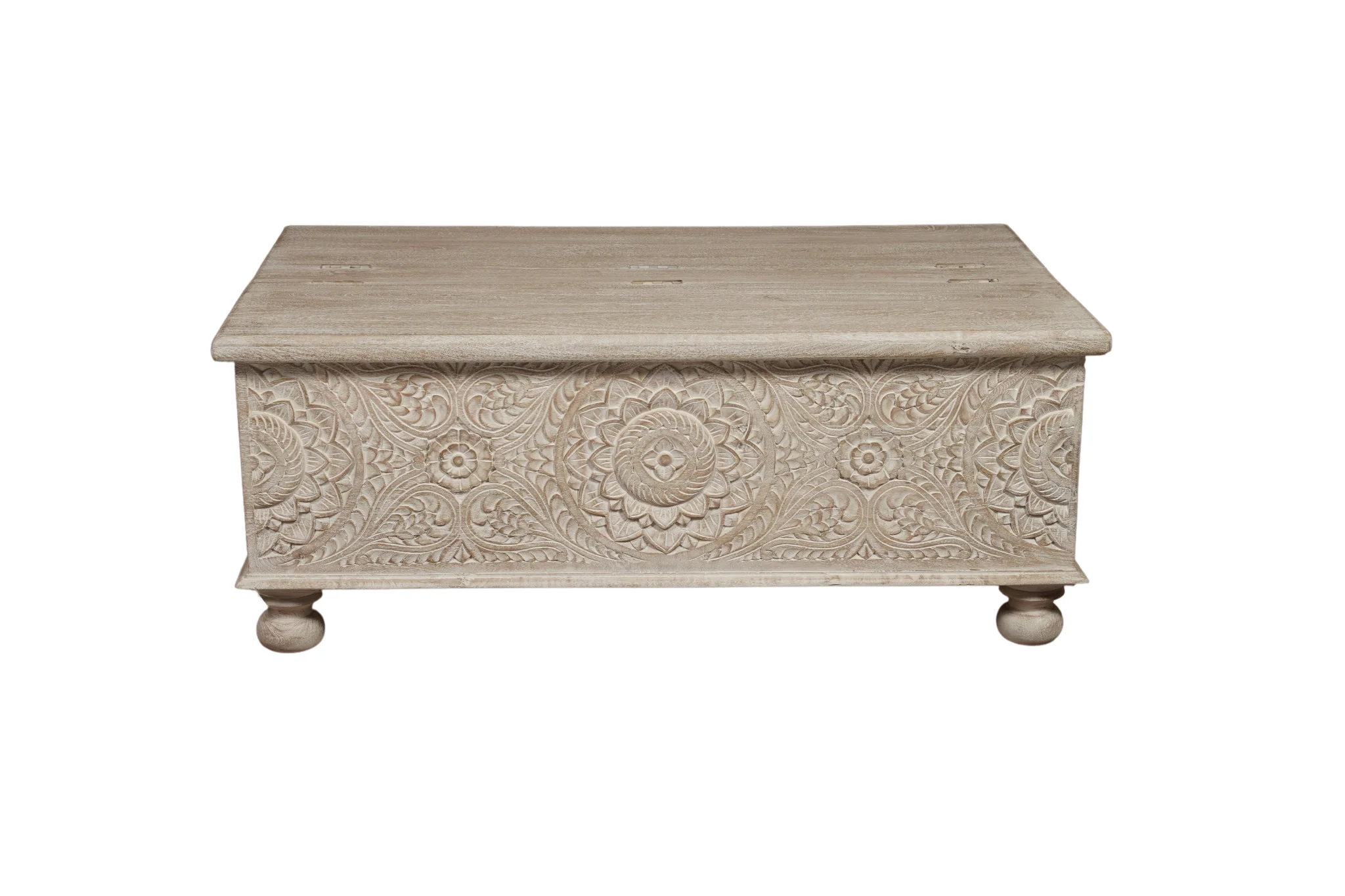 Natural Solid Wood Distressed Lift Top Coffee Table By Homeroots - Image 3