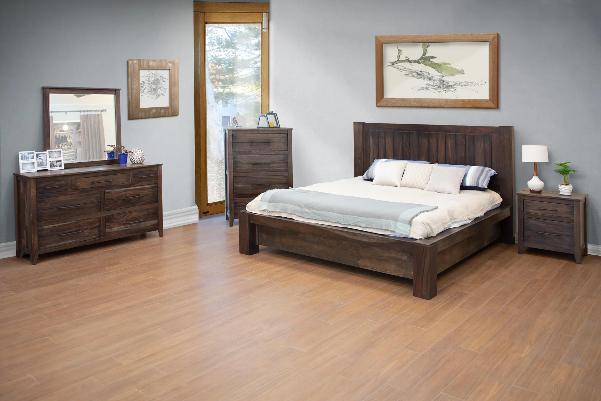 Natural Solid Wood Seven Drawer Double Dresser By Homeroots - Image 4