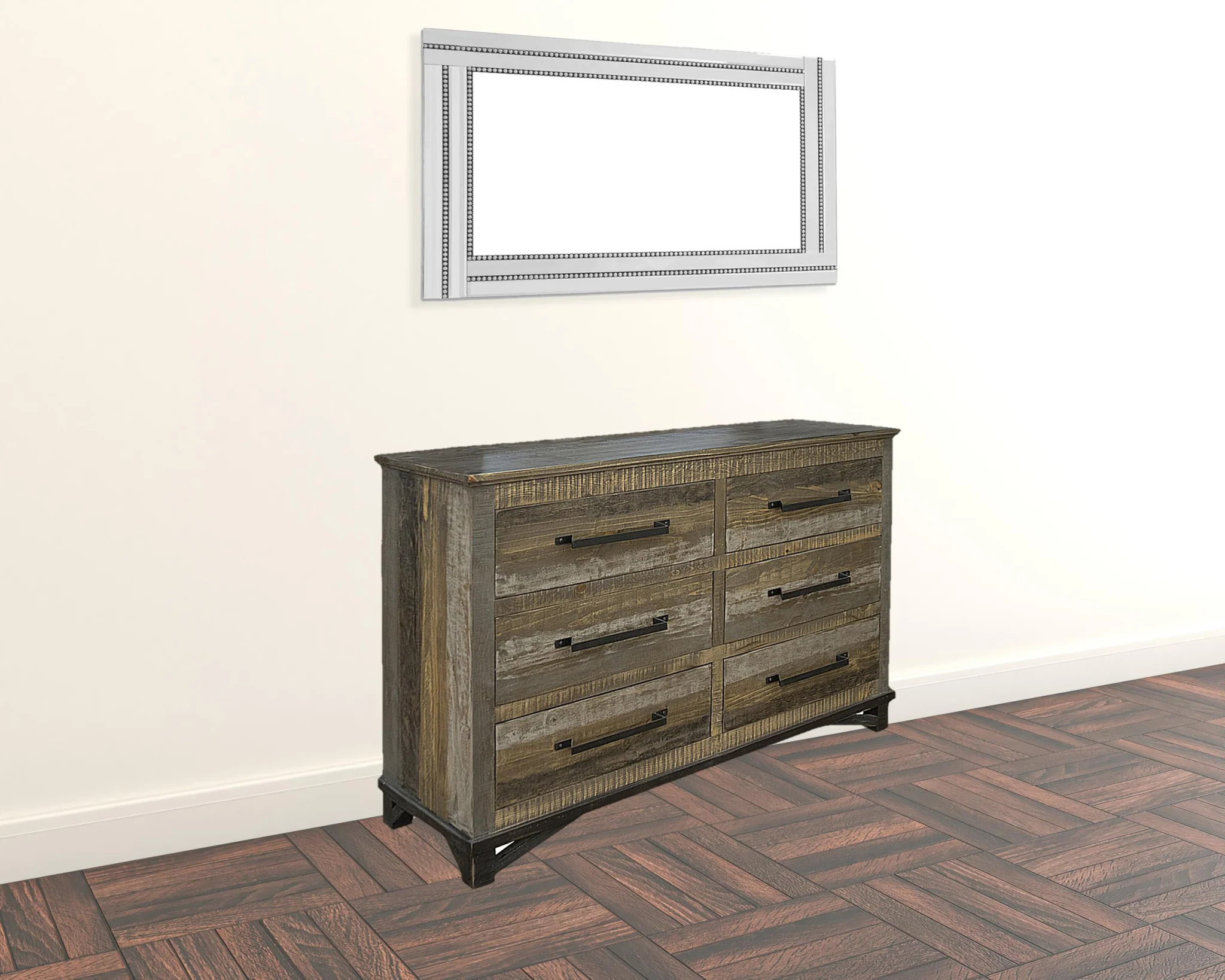 Natural Solid Wood Seven Drawer Double Dresser By Homeroots - Image 7