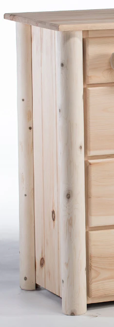 Natural Unfinished Wood Ten Drawer Dresser By Homeroots - Image 4