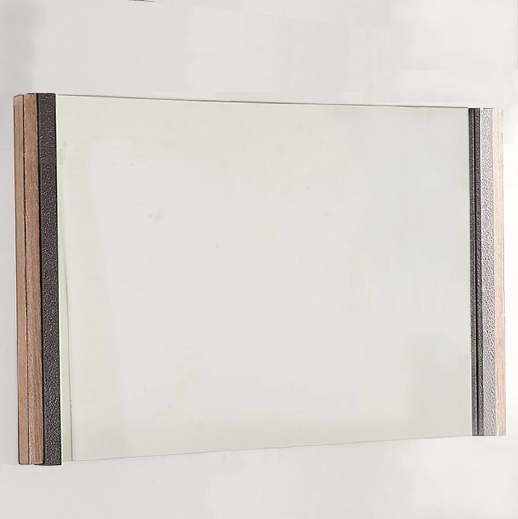 Natural Veneer Metal Mirror By Homeroots - Image 3