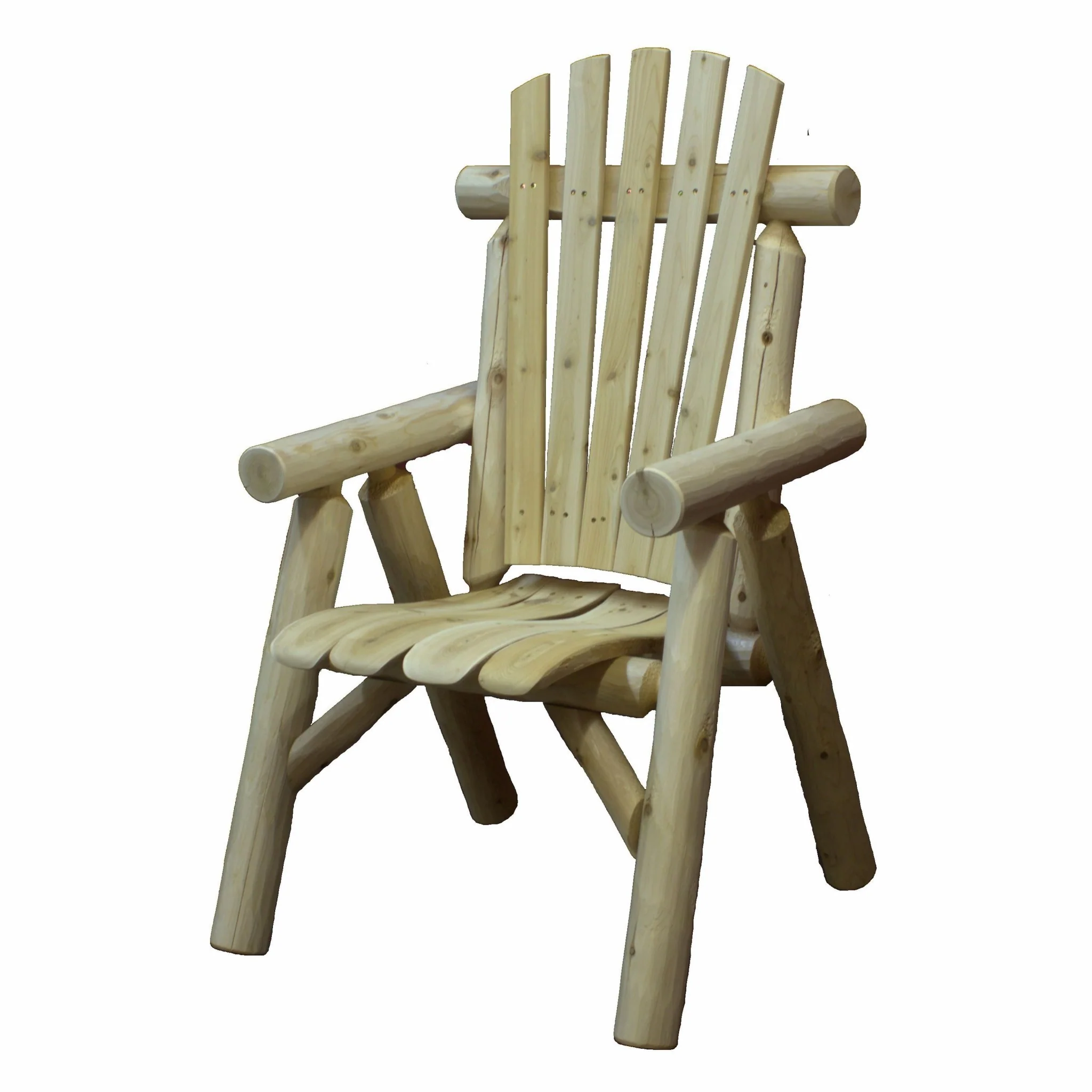 Natural Wood Dining Chair By Homeroots - Image 2