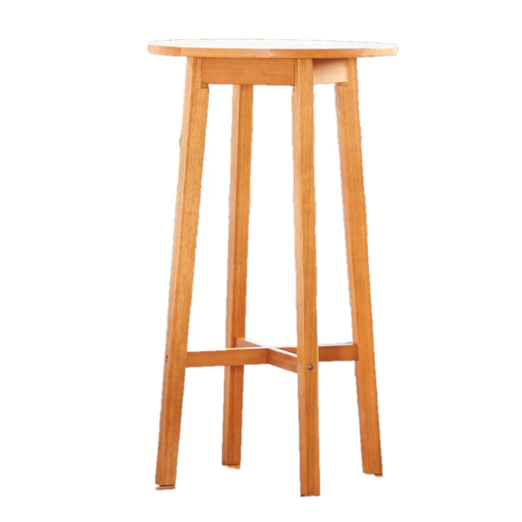 Natural Wood Round Bar Table By Homeroots - Image 5