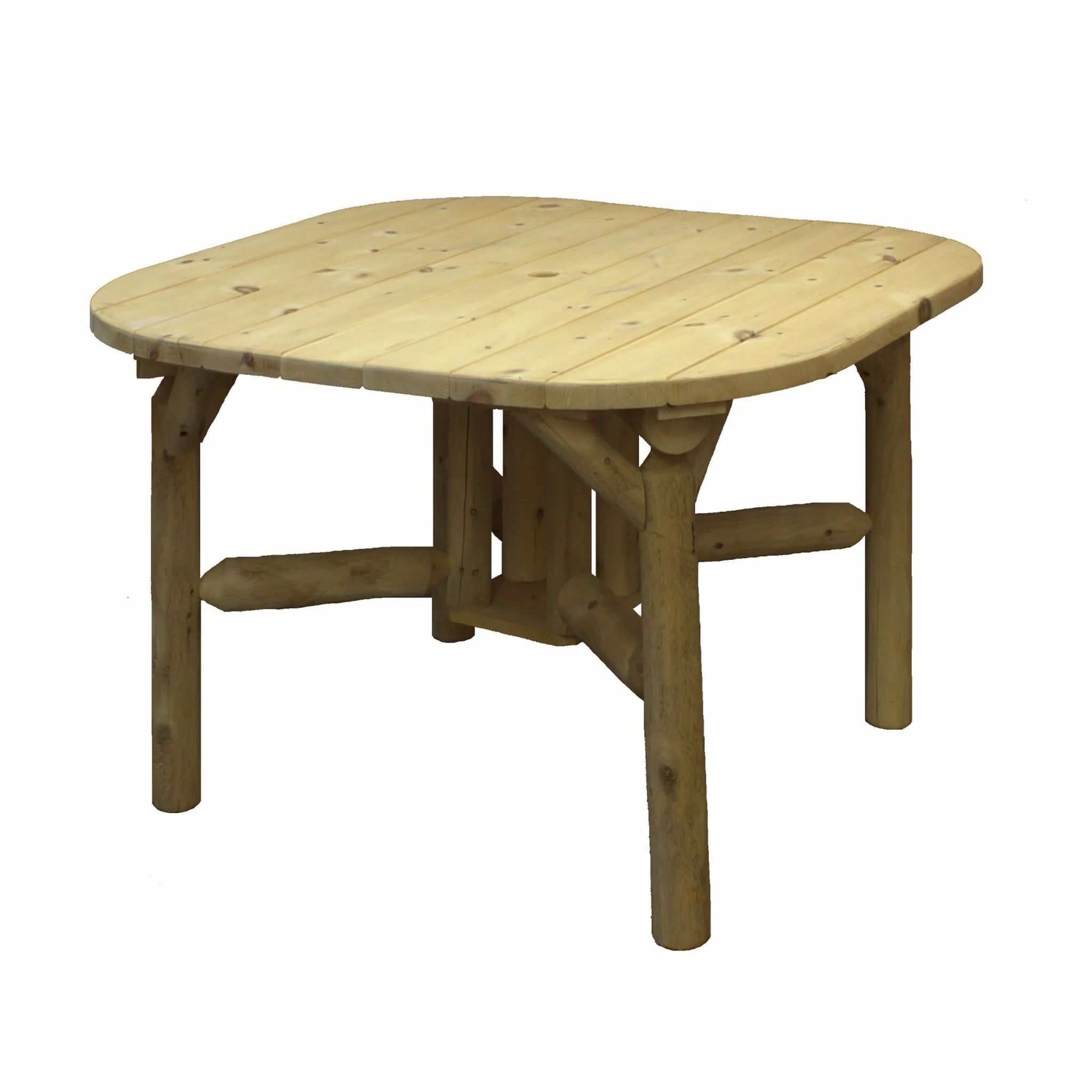 Natural Wood Roundabout Table By Homeroots - Image 2