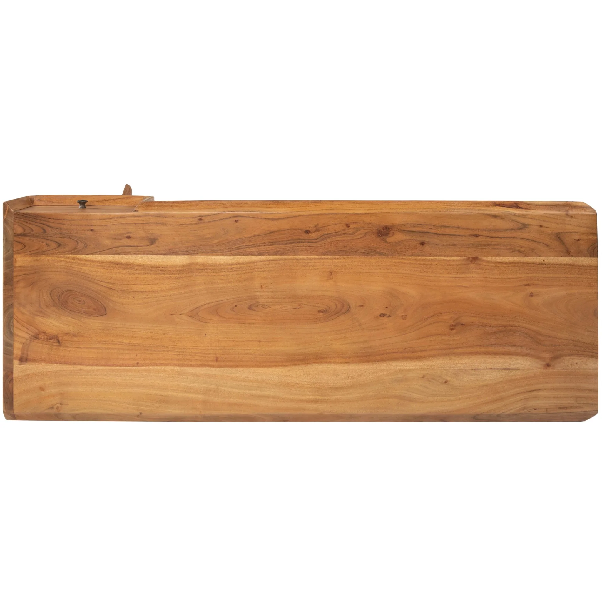Natural Wooden Desk By Homeroots - Image 5