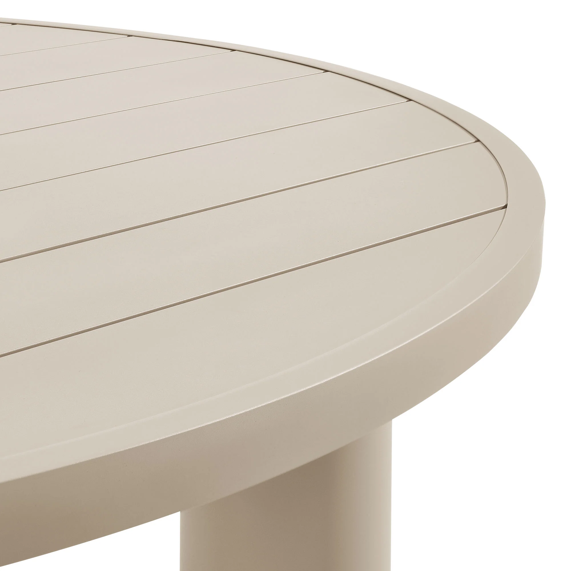 Nautica Outdoor Patio 60" Round Aluminum Dining Table by Modway - Image 10