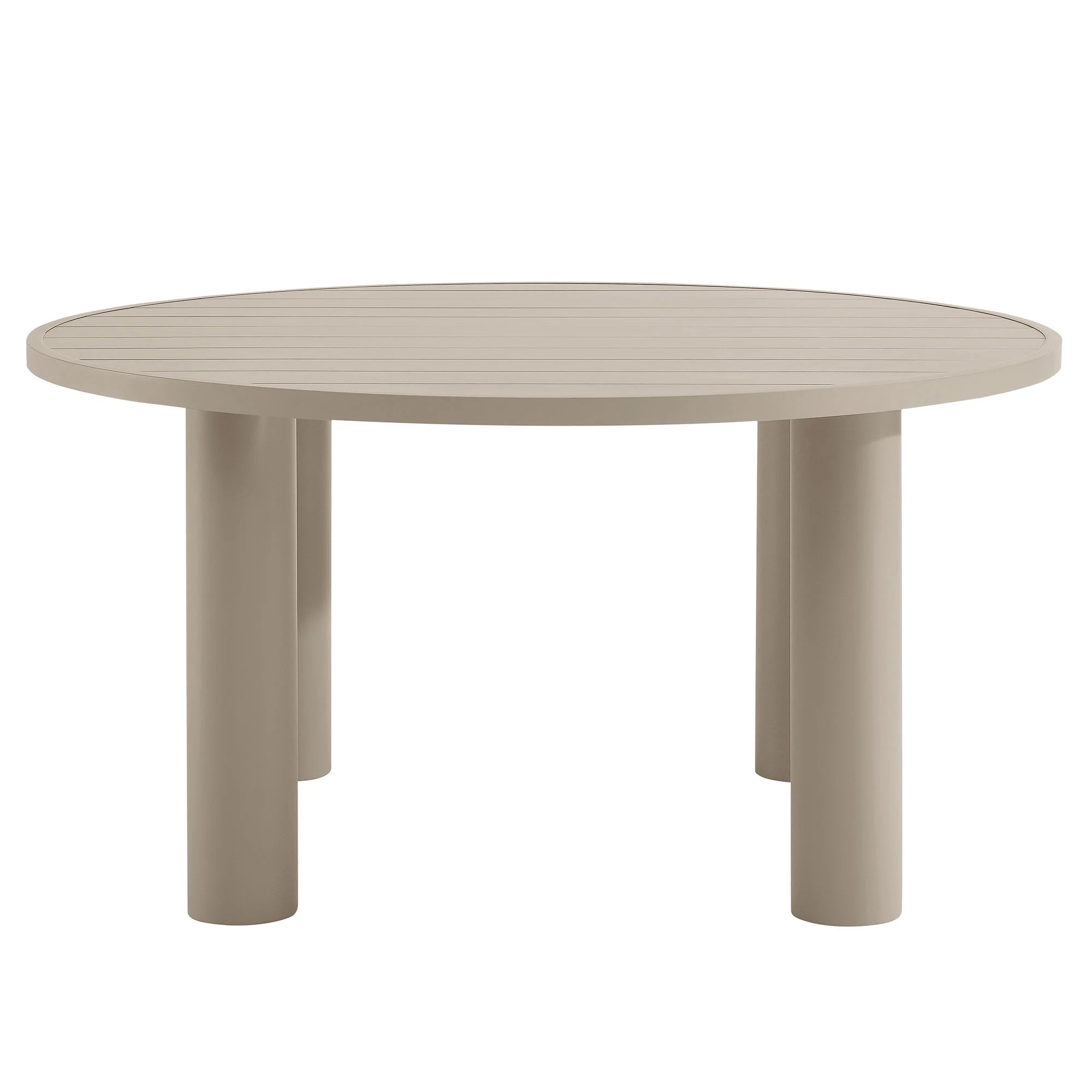 Nautica Outdoor Patio 60" Round Aluminum Dining Table by Modway - Image 8