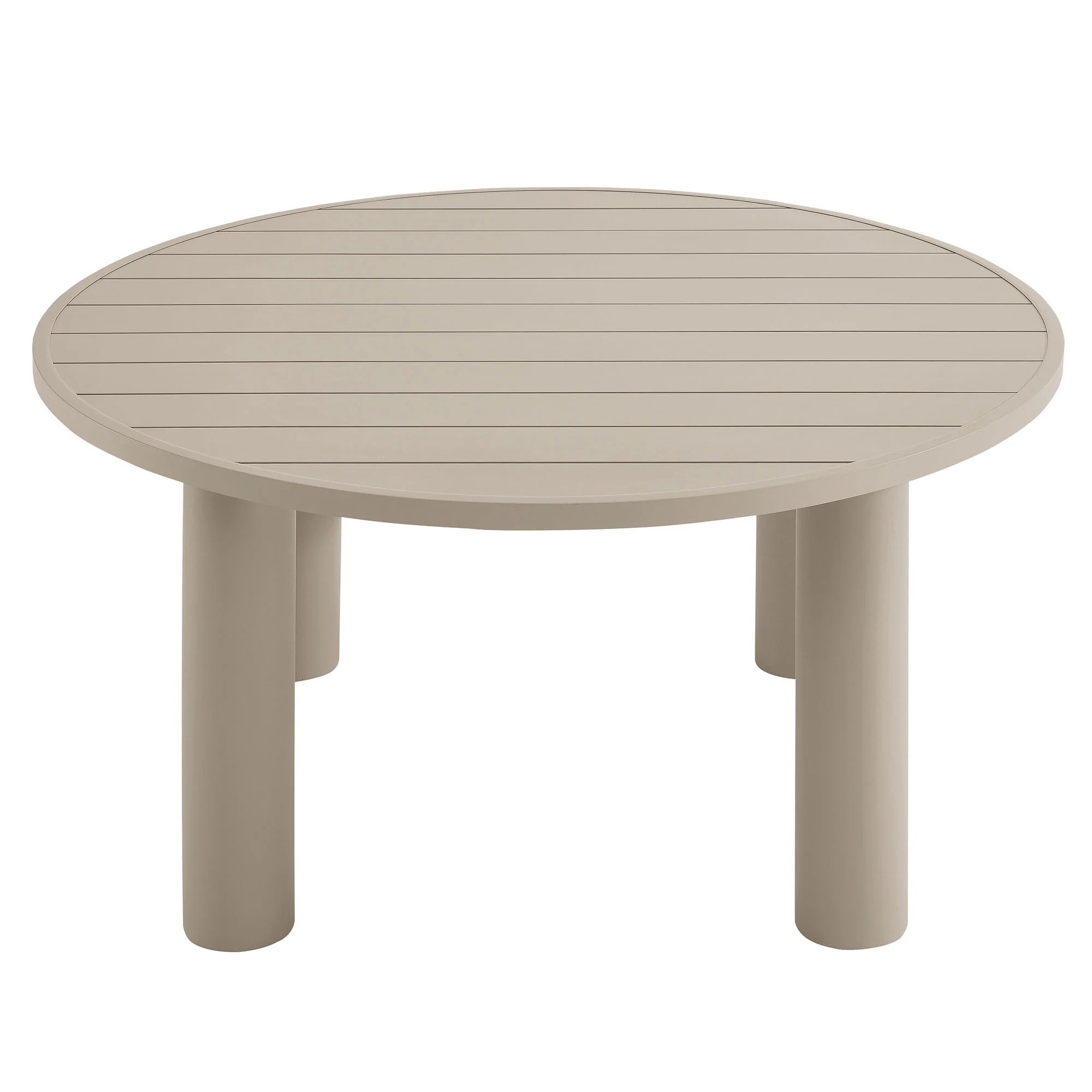 Nautica Outdoor Patio 60" Round Aluminum Dining Table by Modway - Image 9