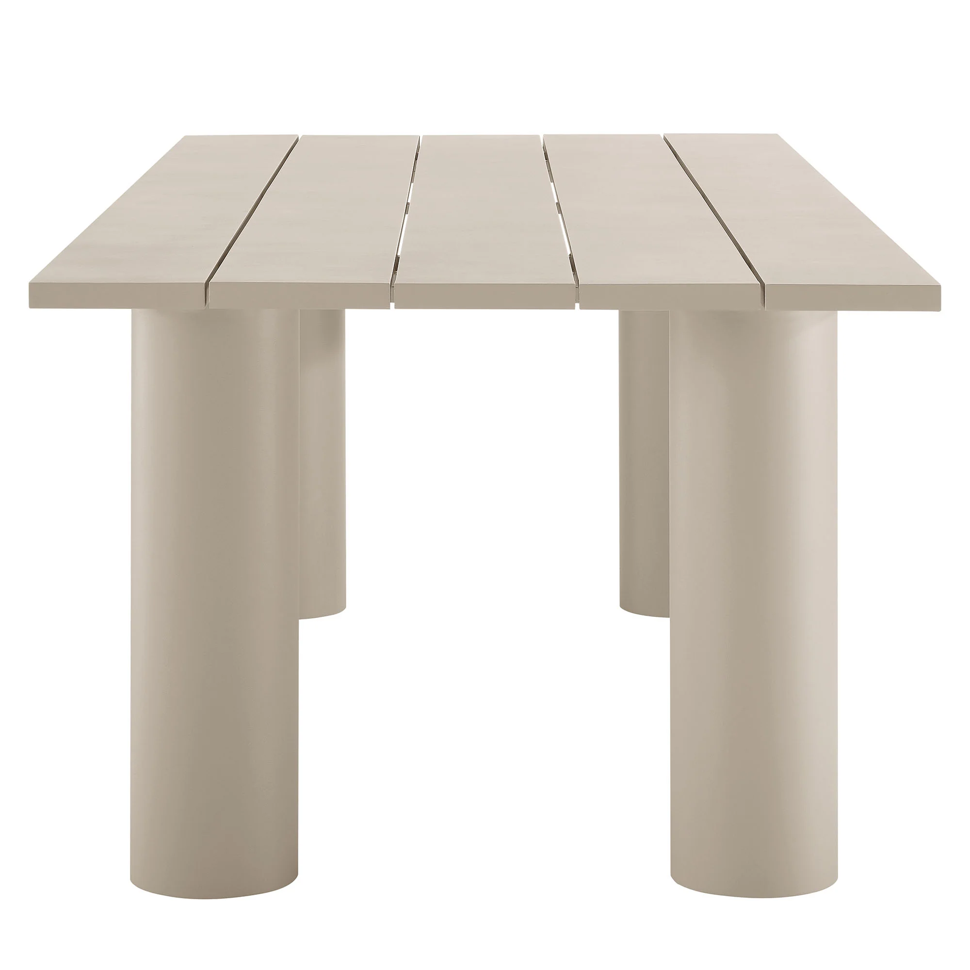 Nautica Outdoor Patio 87" Rectangular Aluminum Dining Table by Modway - Image 11