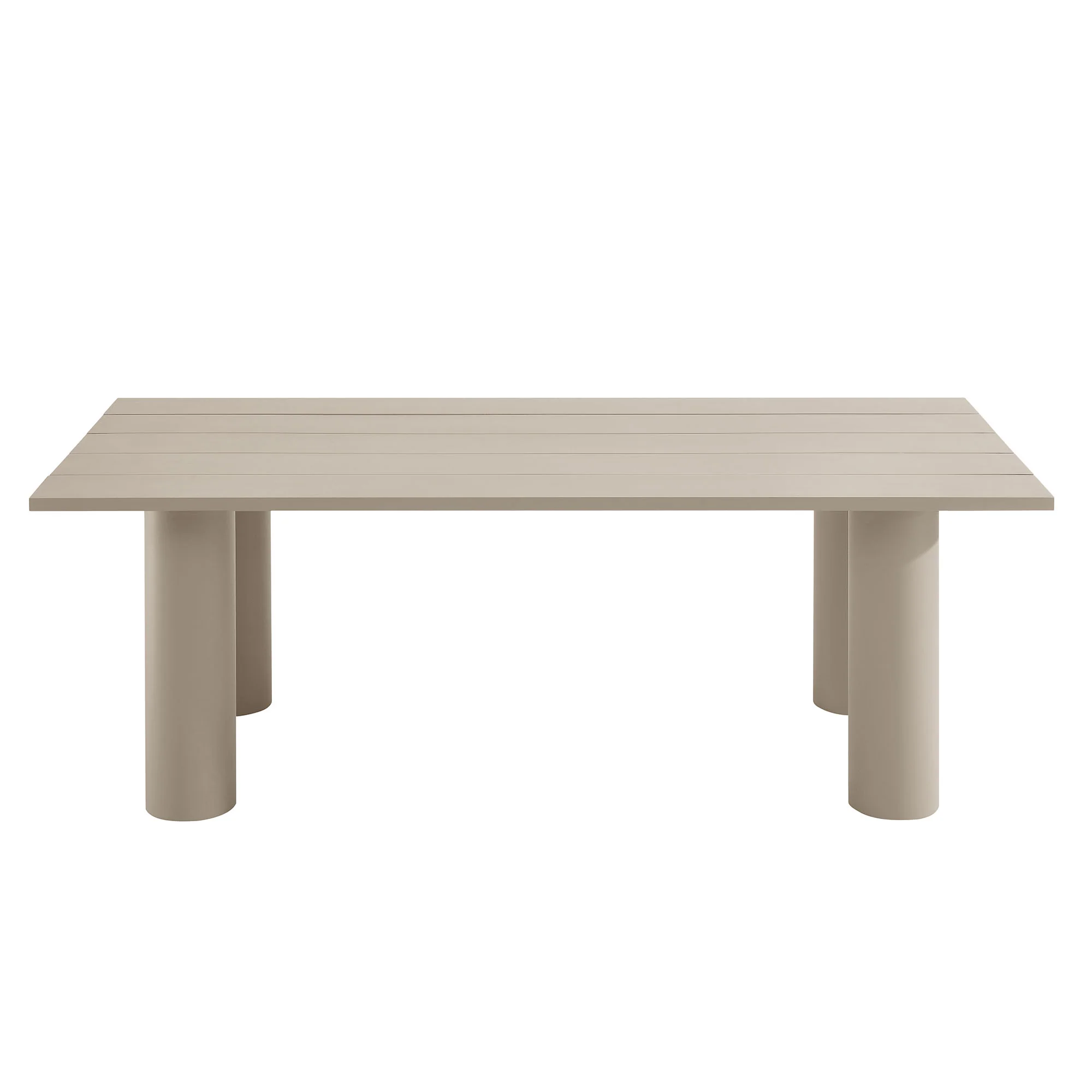 Nautica Outdoor Patio 87" Rectangular Aluminum Dining Table by Modway - Image 12