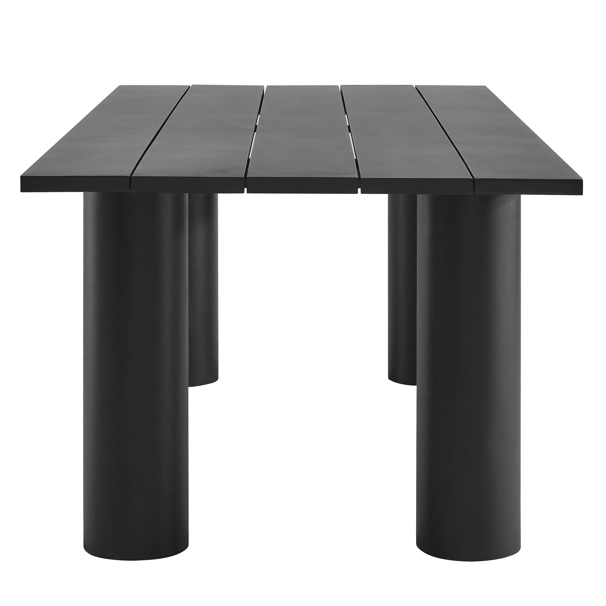 Nautica Outdoor Patio 87" Rectangular Aluminum Dining Table by Modway - Image 3