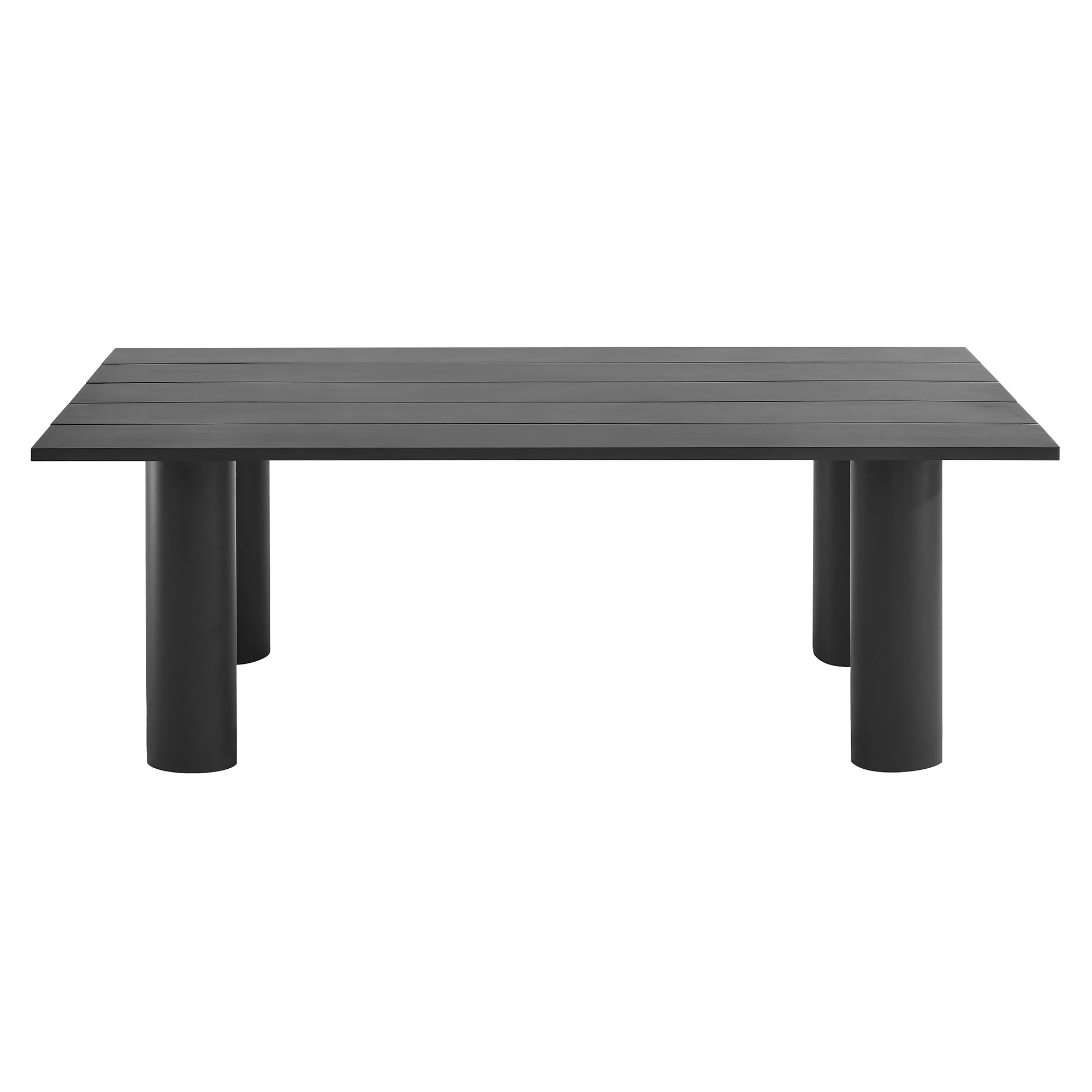 Nautica Outdoor Patio 87" Rectangular Aluminum Dining Table by Modway - Image 4