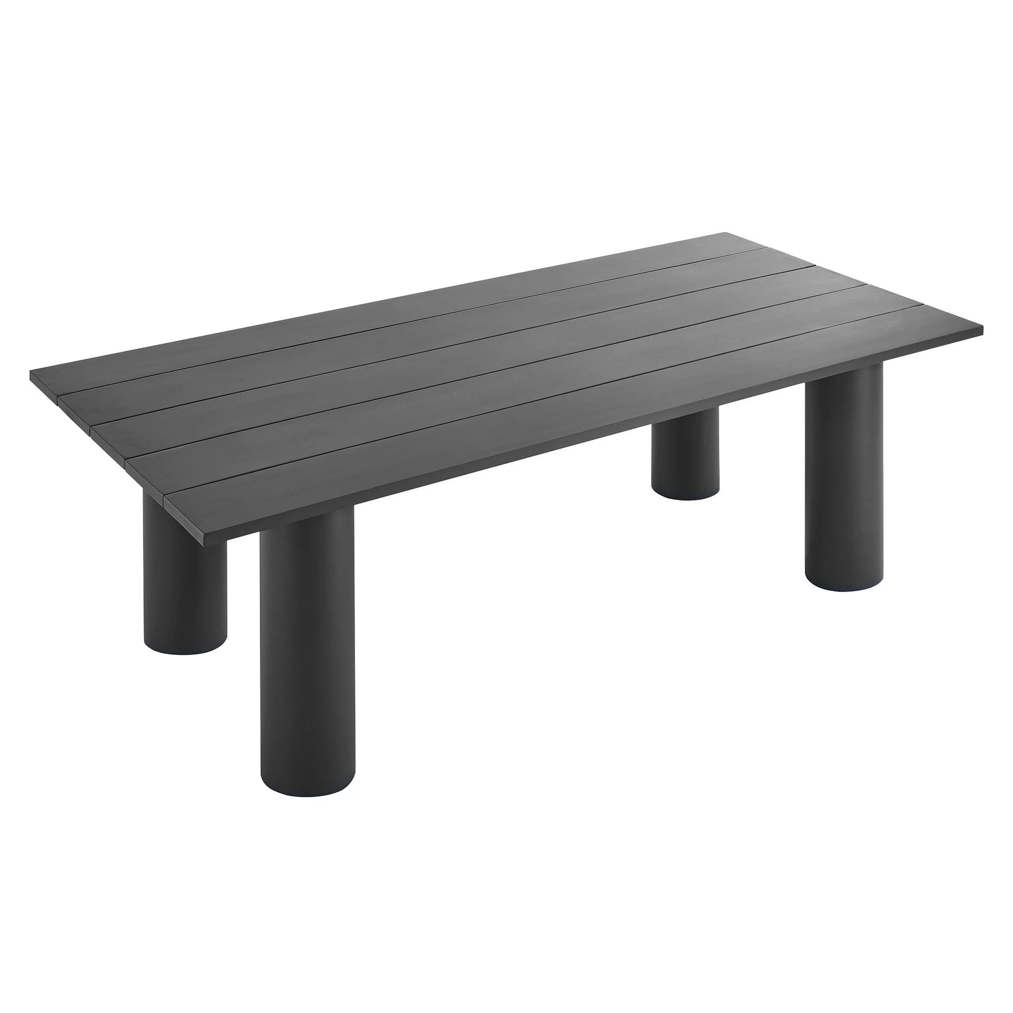 Nautica Outdoor Patio 87" Rectangular Aluminum Dining Table by Modway - Image 5