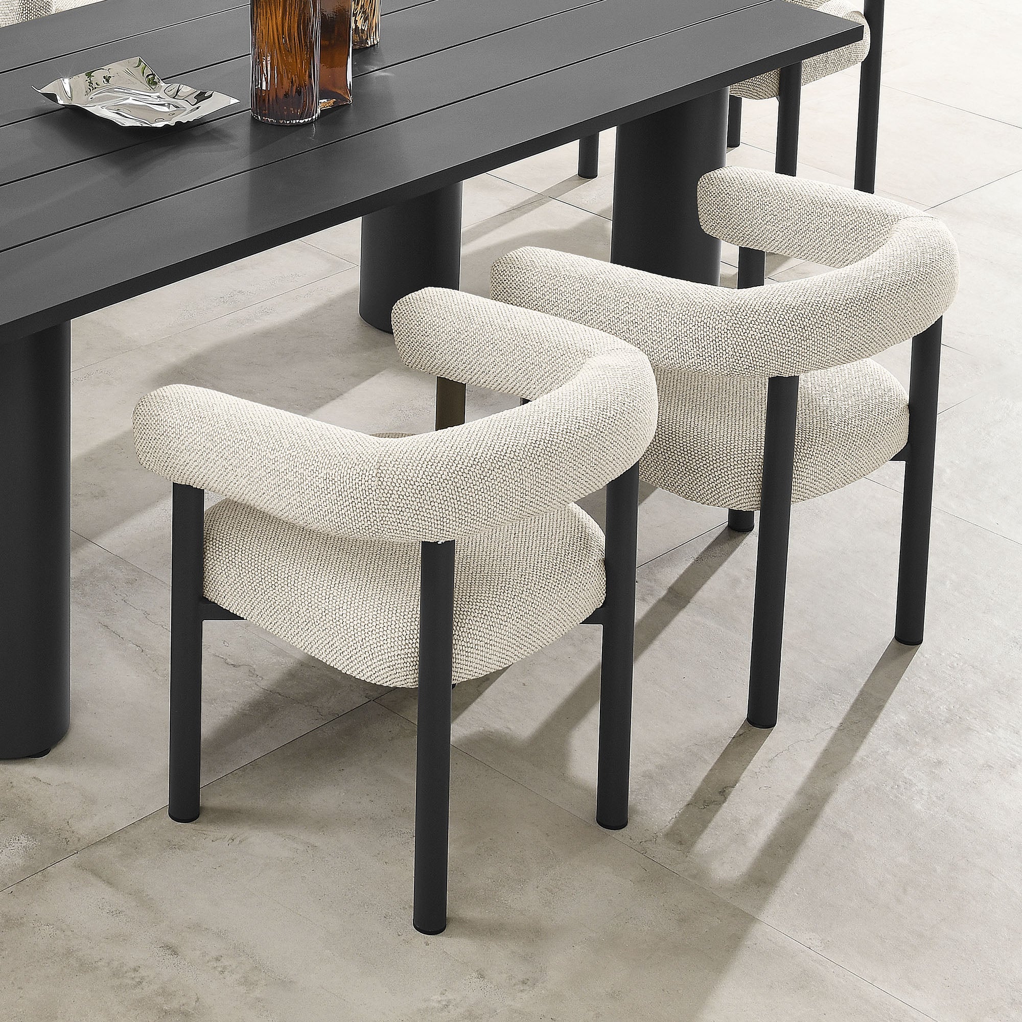 Nautica Outdoor Patio Aluminum Dining Armchairs Set of 2 by Modway - Image 13