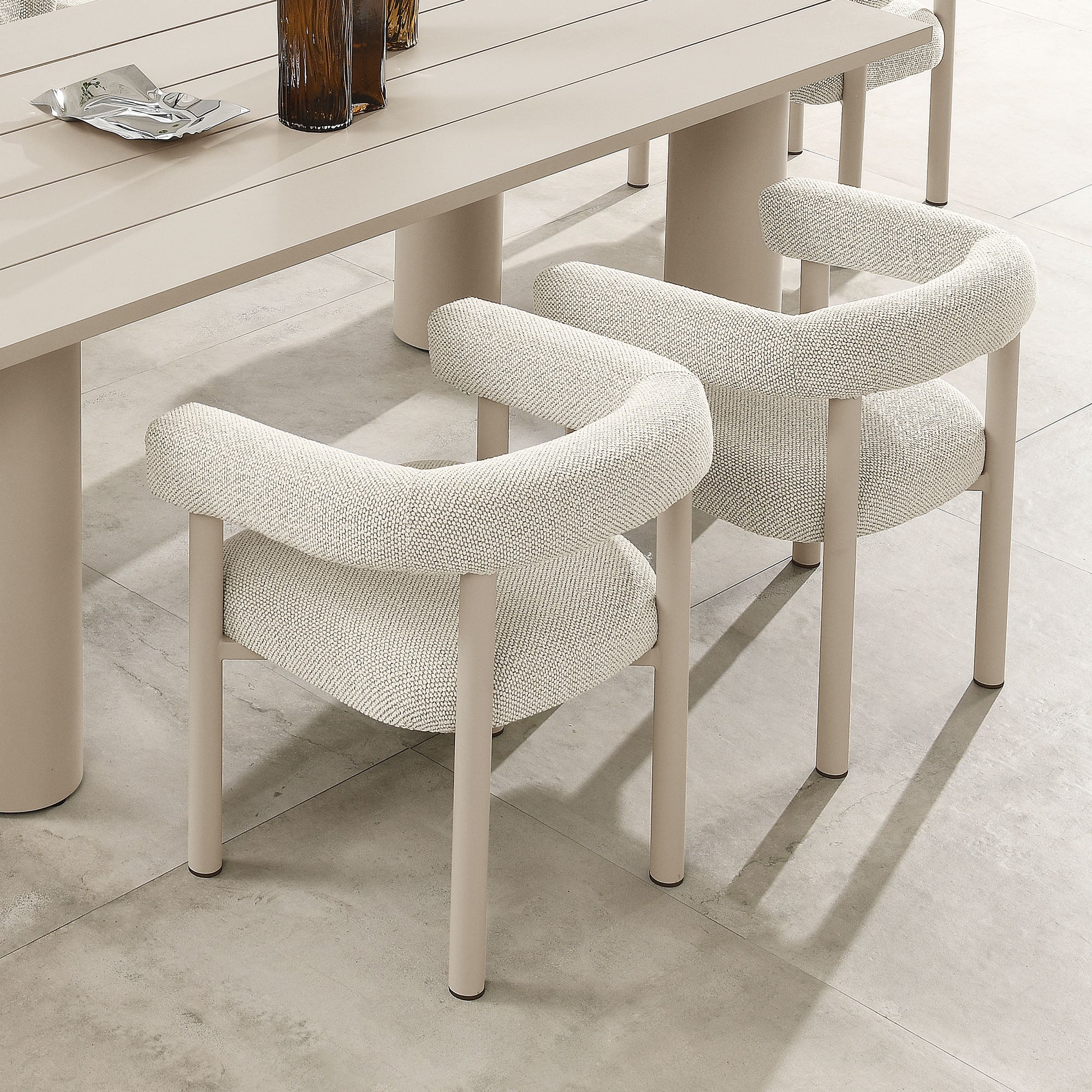 Nautica Outdoor Patio Aluminum Dining Armchairs Set of 2 by Modway - Image 24