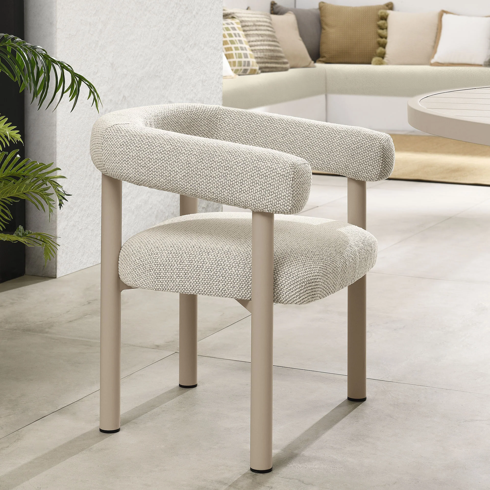 Nautica Outdoor Patio Aluminum Dining Armchairs Set of 2 by Modway - Image 30
