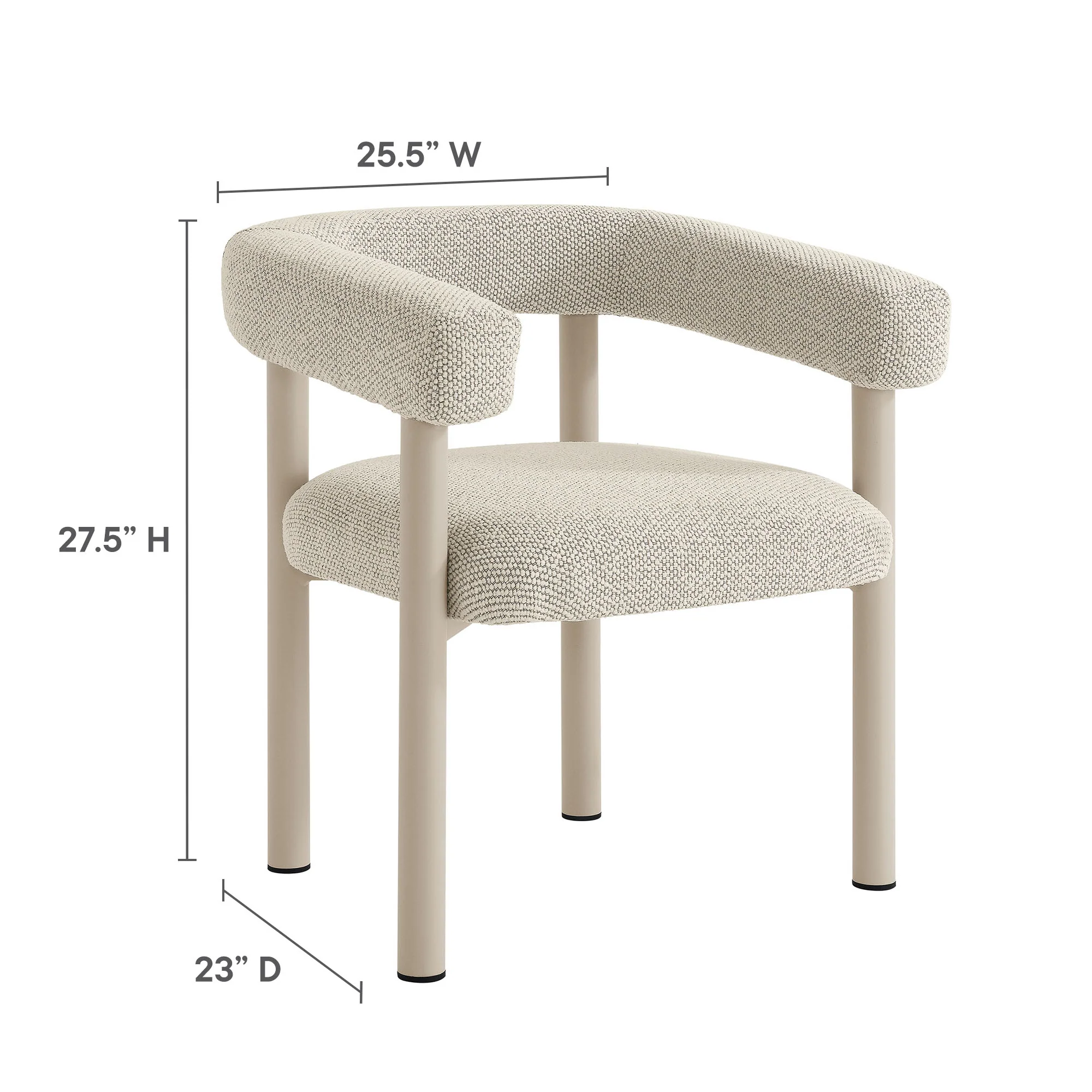 Nautica Outdoor Patio Aluminum Dining Armchairs Set of 2 by Modway - Image 32