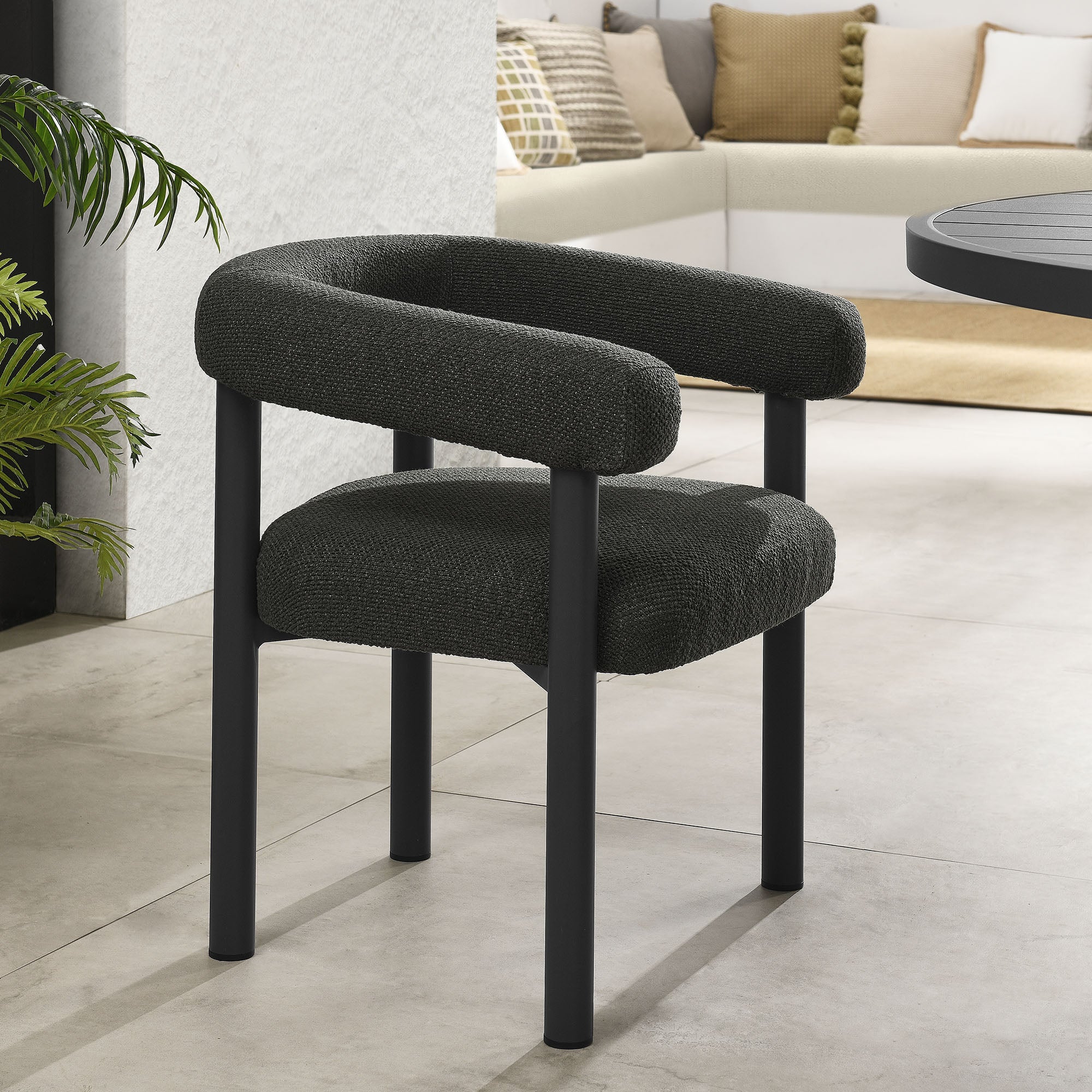 Nautica Outdoor Patio Aluminum Dining Armchairs Set of 2 by Modway - Image 8