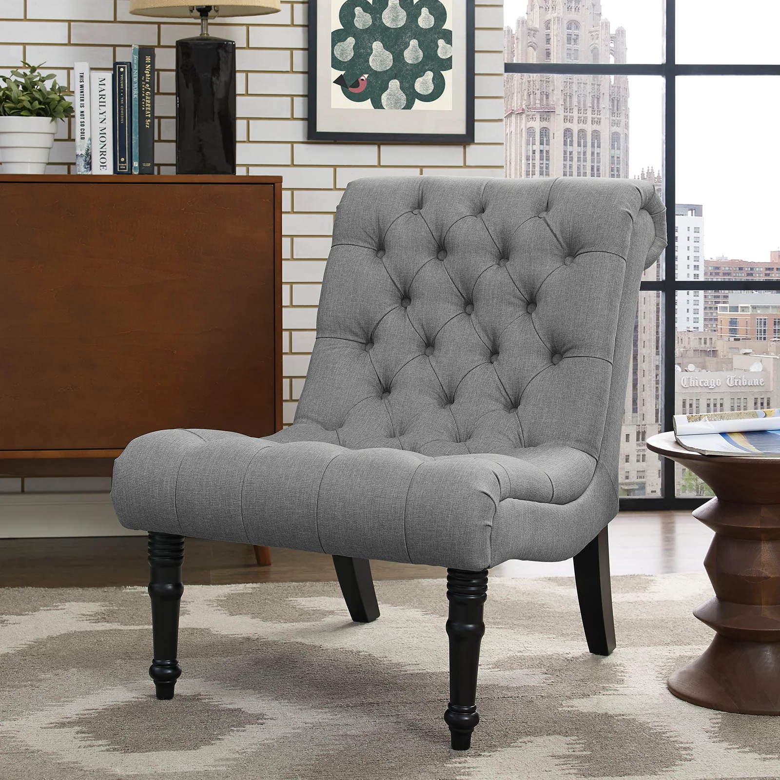 Navigate Upholstered Fabric Lounge Chair By Modway - EEI-2144 - Image 5