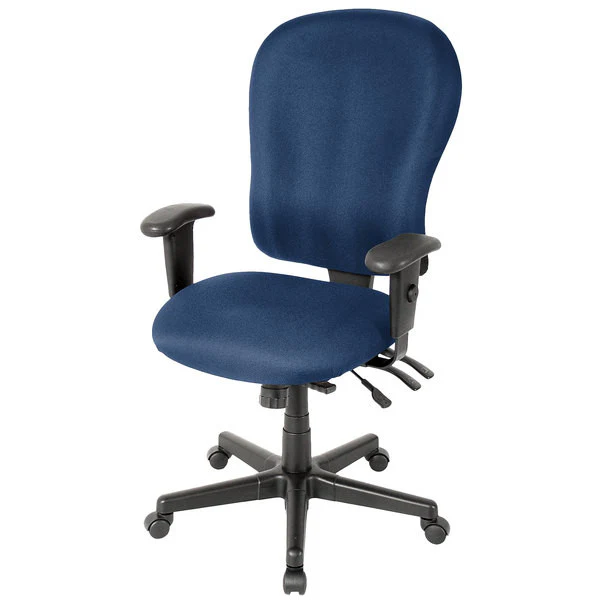 Navy Fabric Chair By Homeroots - 372354 - Image 4