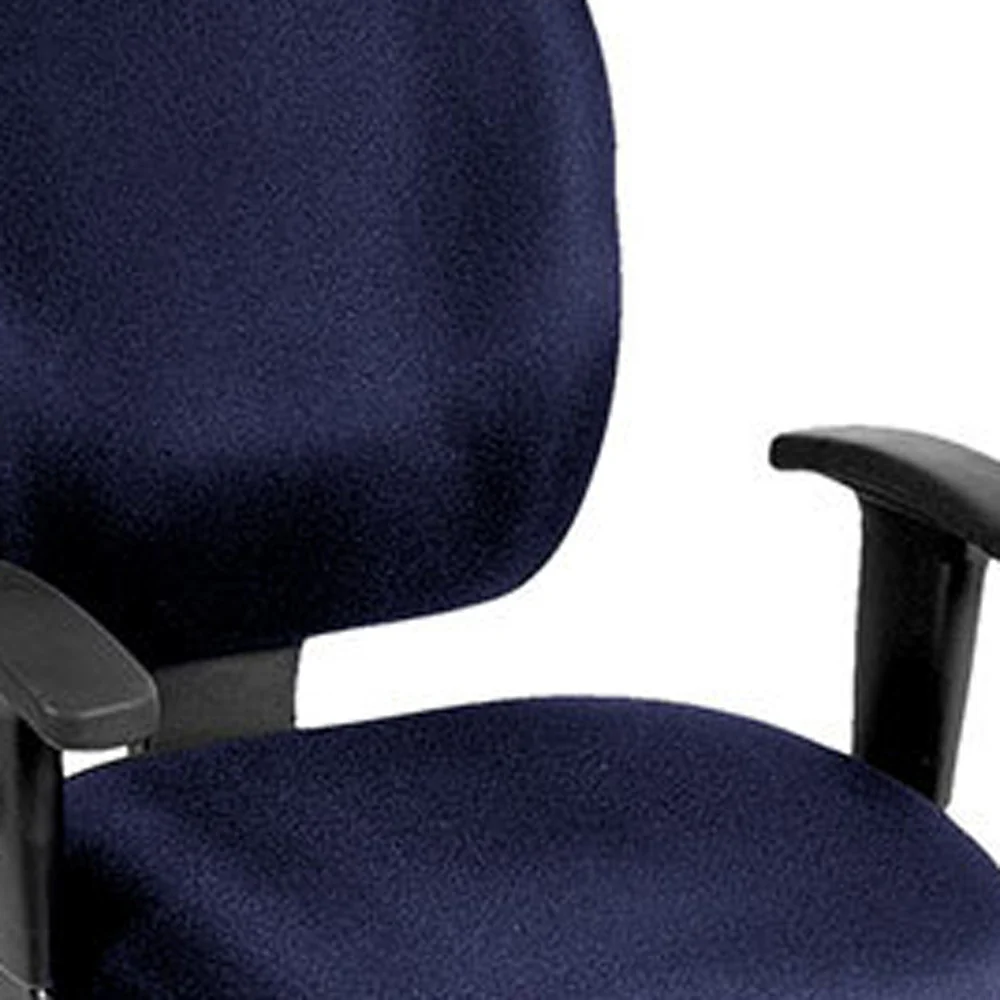 Navy Fabric Chair By Homeroots - 372357 - Image 3