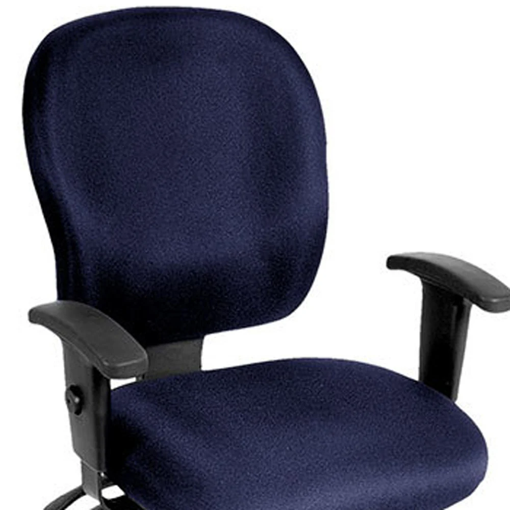 Navy Fabric Chair By Homeroots - 372357 - Image 4