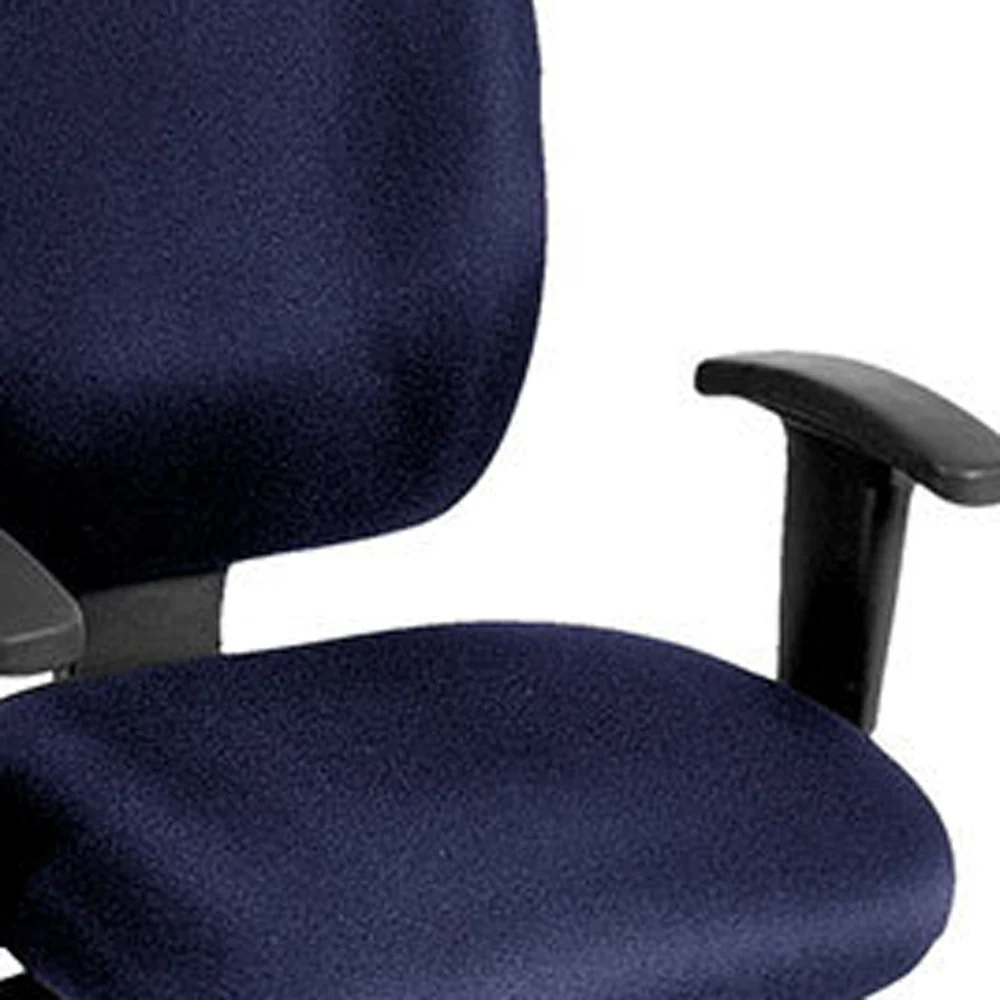 Navy Fabric Chair By Homeroots - 372357 - Image 5