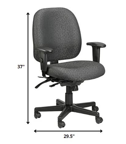 Navy Tilt Tension Control Fabric Chair By Homeroots - Image 12