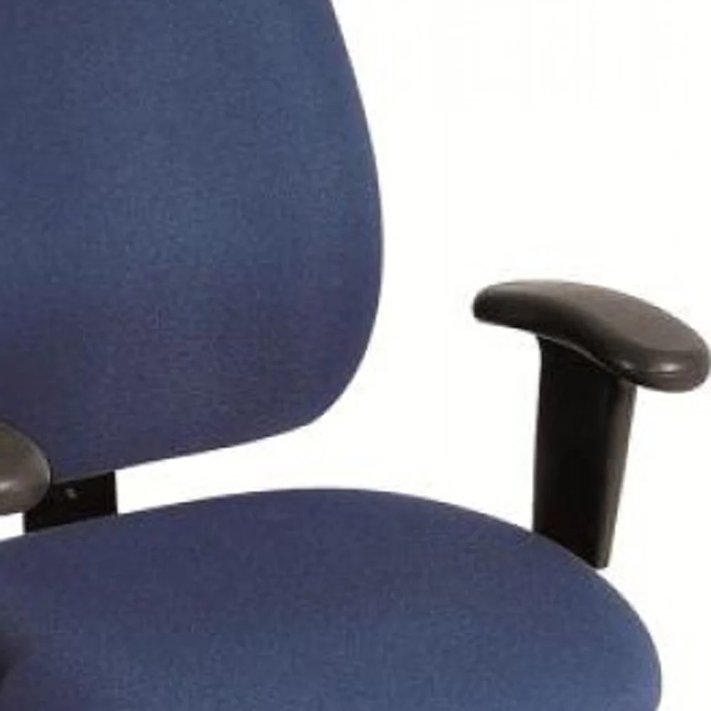 Navy Tilt Tension Control Fabric Chair By Homeroots - Image 3