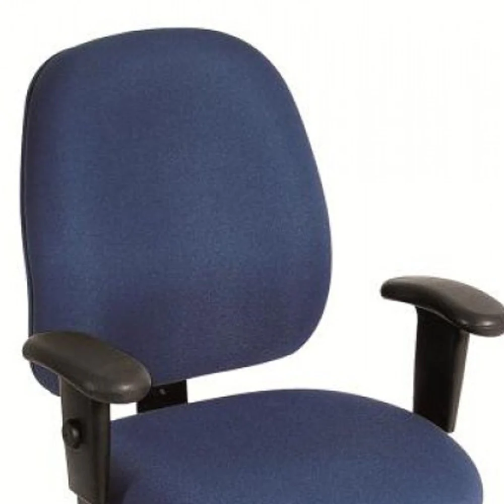 Navy Tilt Tension Control Fabric Chair By Homeroots - Image 4