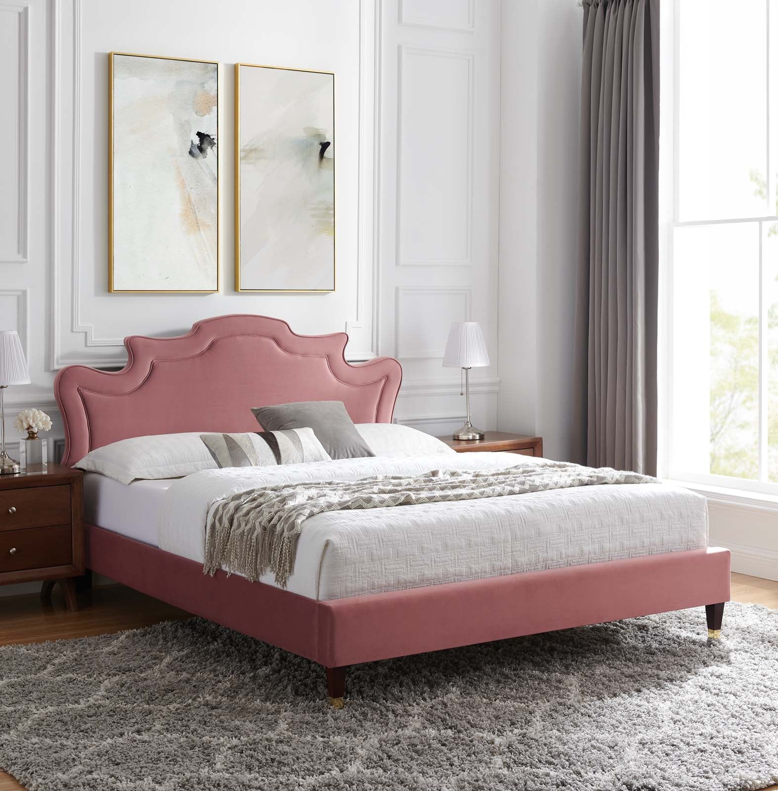 Neena Performance Velvet Full Bed By Modway - MOD-6810 - Image 15