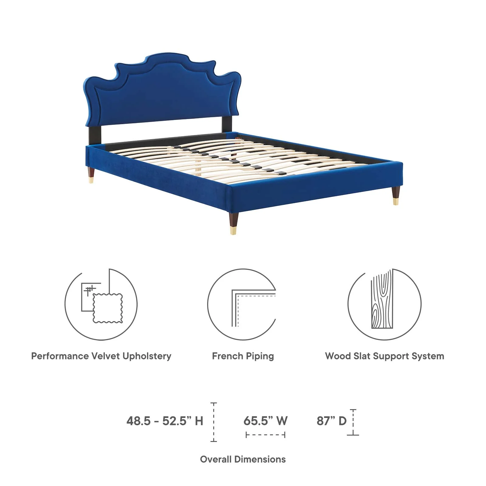 Neena Performance Velvet Full Bed By Modway - MOD-6810 - Image 32