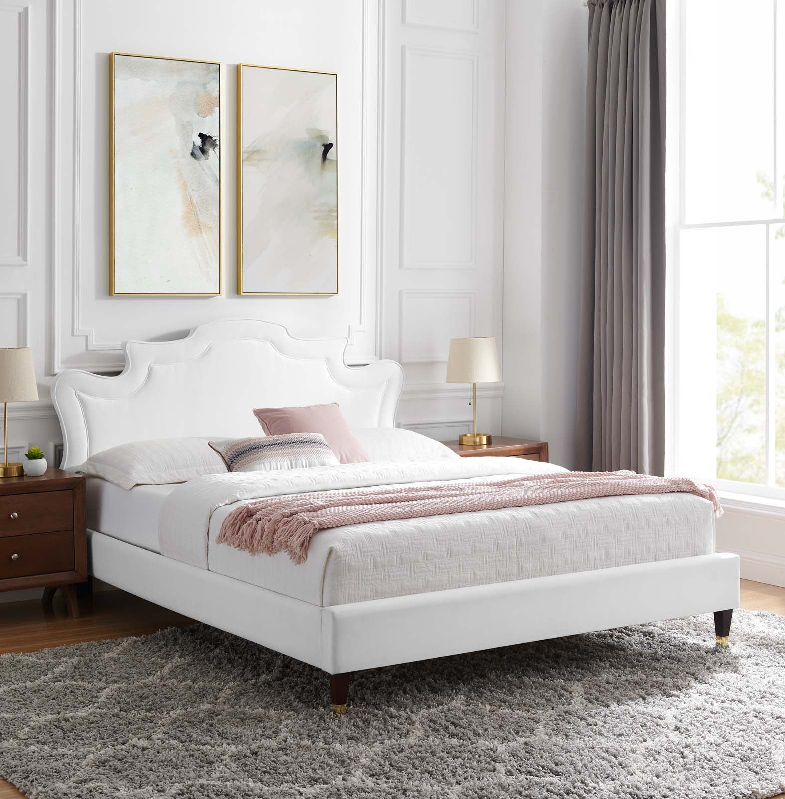 Neena Performance Velvet King Bed By Modway - MOD-6840 - Image 37