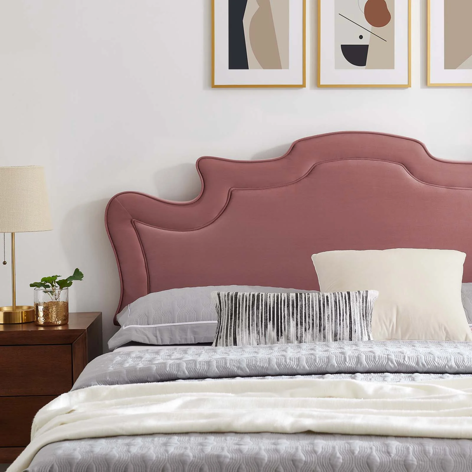 Neena Performance Velvet Queen Bed By Modway - MOD-6820 - Image 14