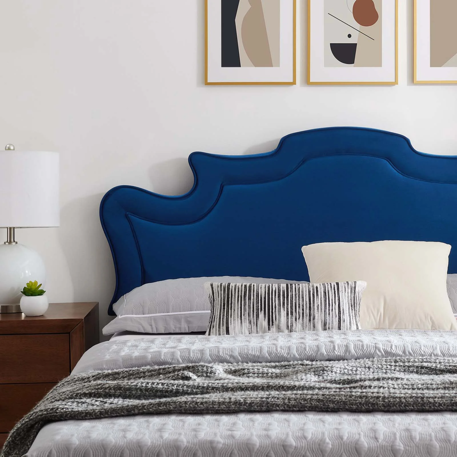 Neena Performance Velvet Queen Bed By Modway - MOD-6820 - Image 25