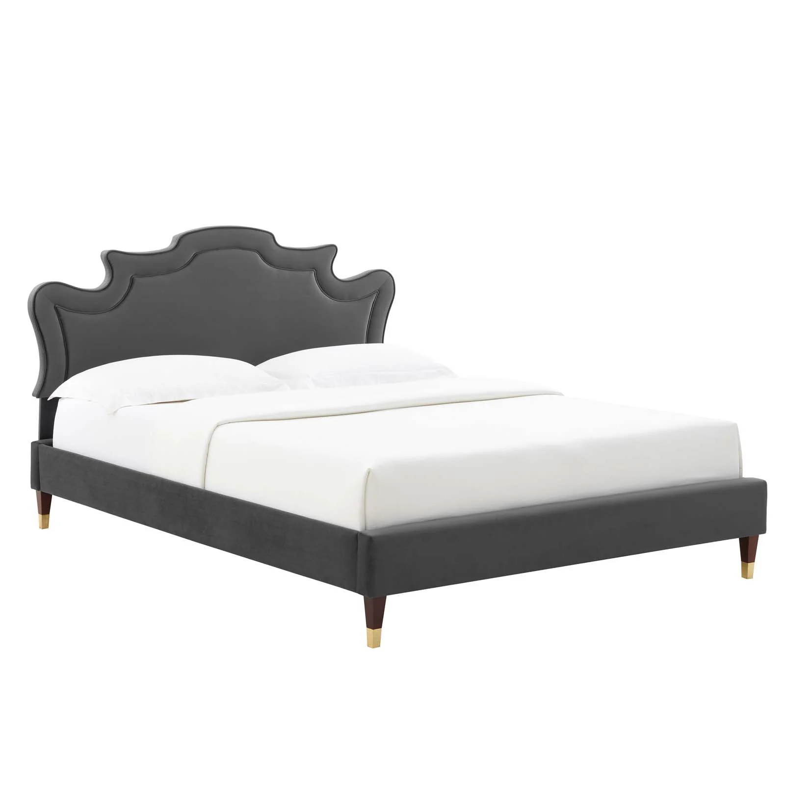 Neena Performance Velvet Queen Bed By Modway - MOD-6825 - Image 2