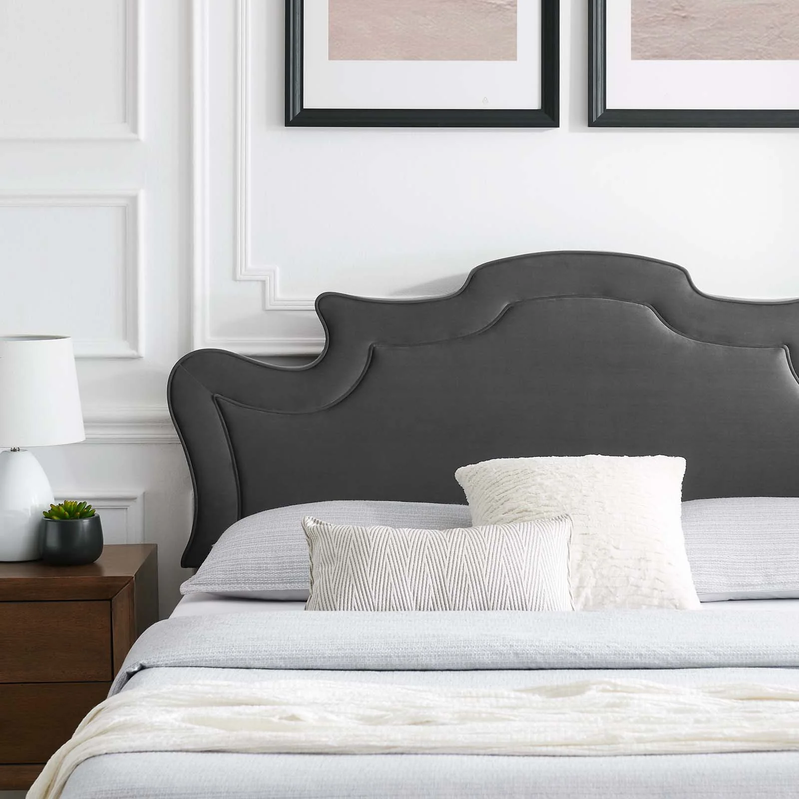 Neena Performance Velvet Queen Bed By Modway - MOD-6830 - Image 3
