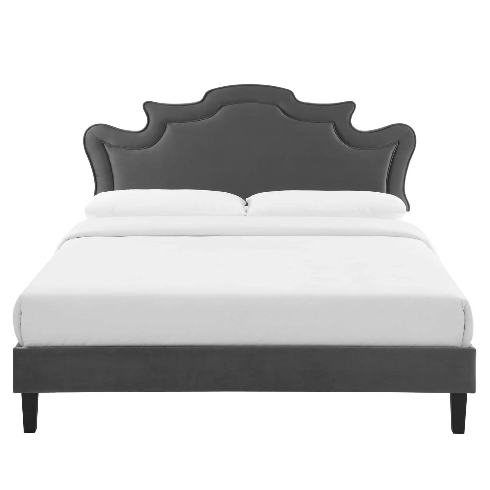 Neena Performance Velvet Queen Bed By Modway - MOD-6830 - Image 7