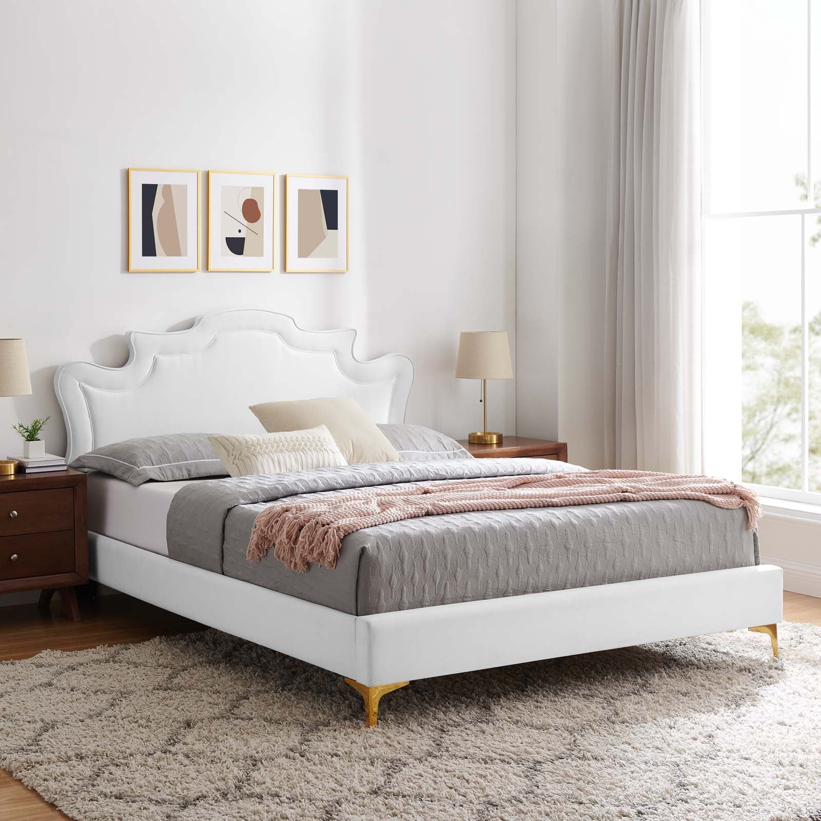 Neena Performance Velvet Twin Bed By Modway - MOD-6790 - Image 37