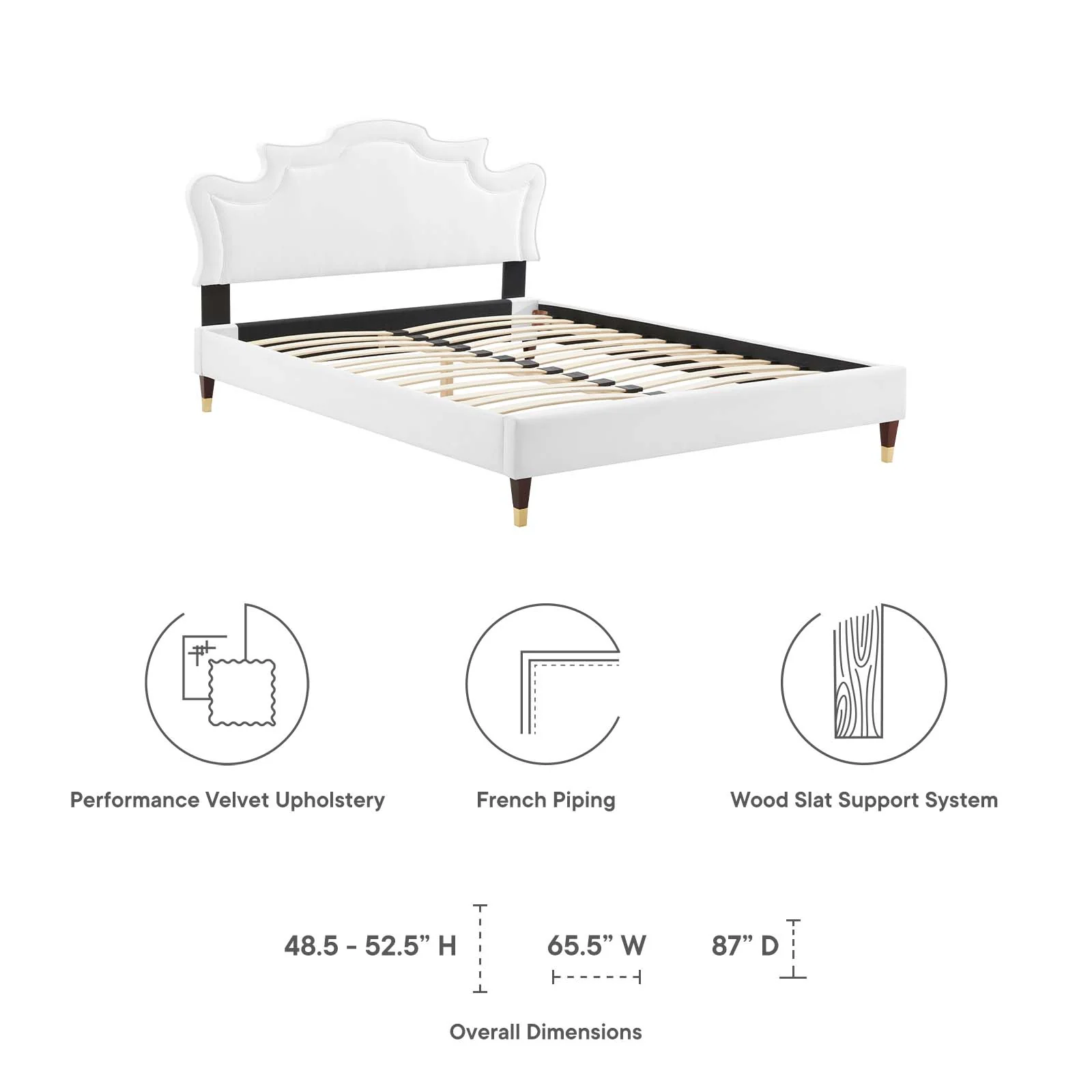 Neena Performance Velvet Twin Bed By Modway - MOD-6795 - Image 43