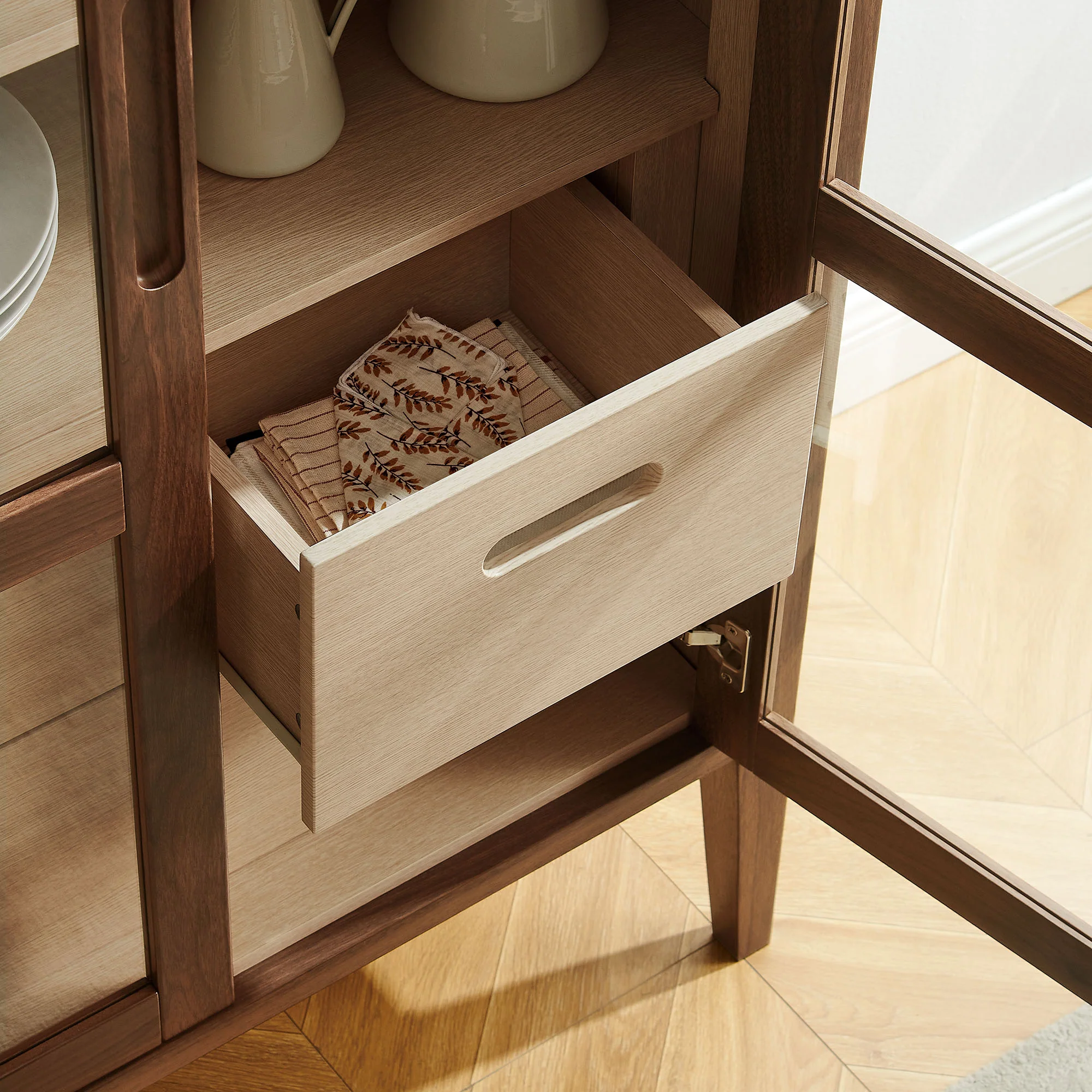Nell 71" Glass Door Tall Display Storage Cabinet by Modway - Image 8