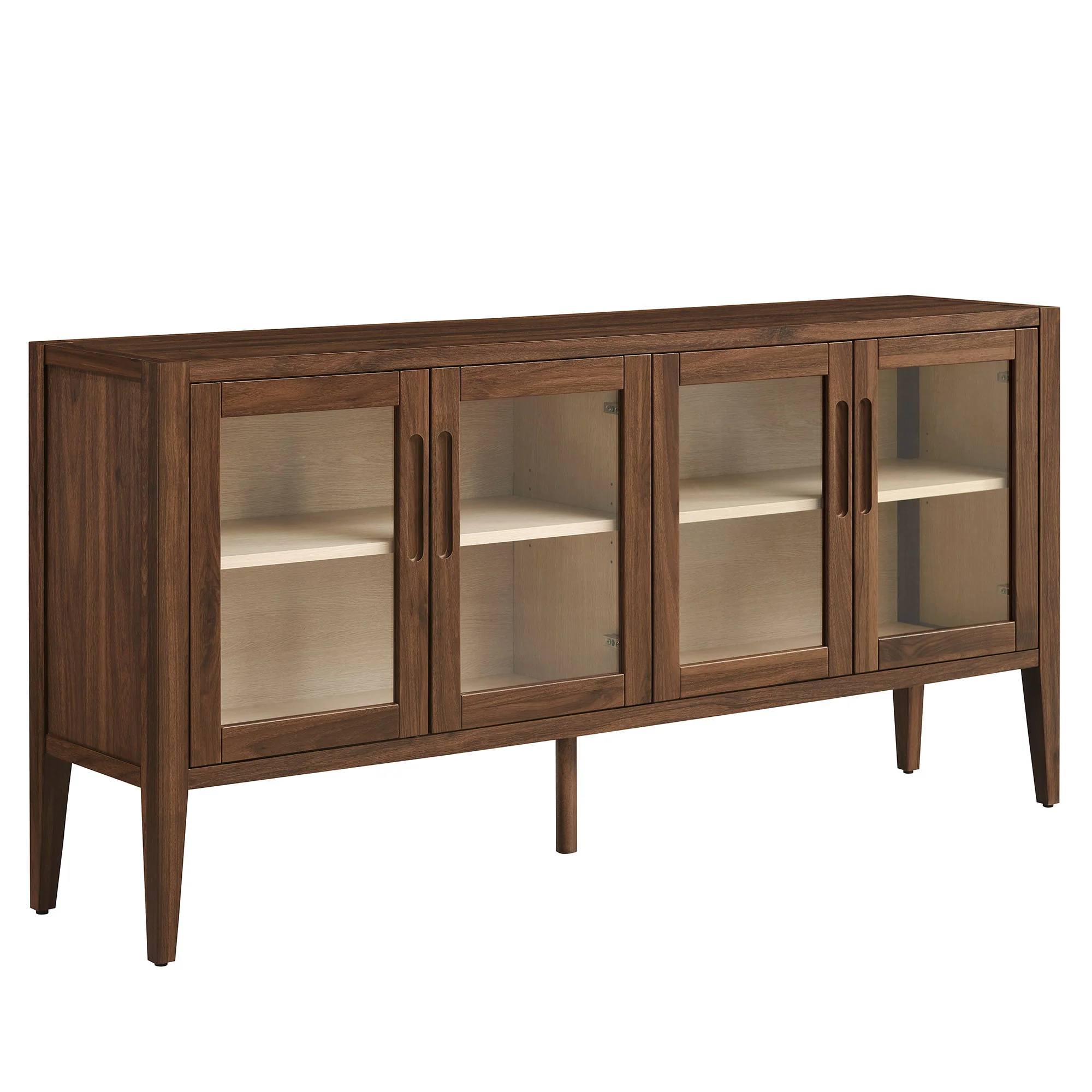 Nell 72" Glass Door Sideboard Storage Display Cabinet by Modway - Image 2