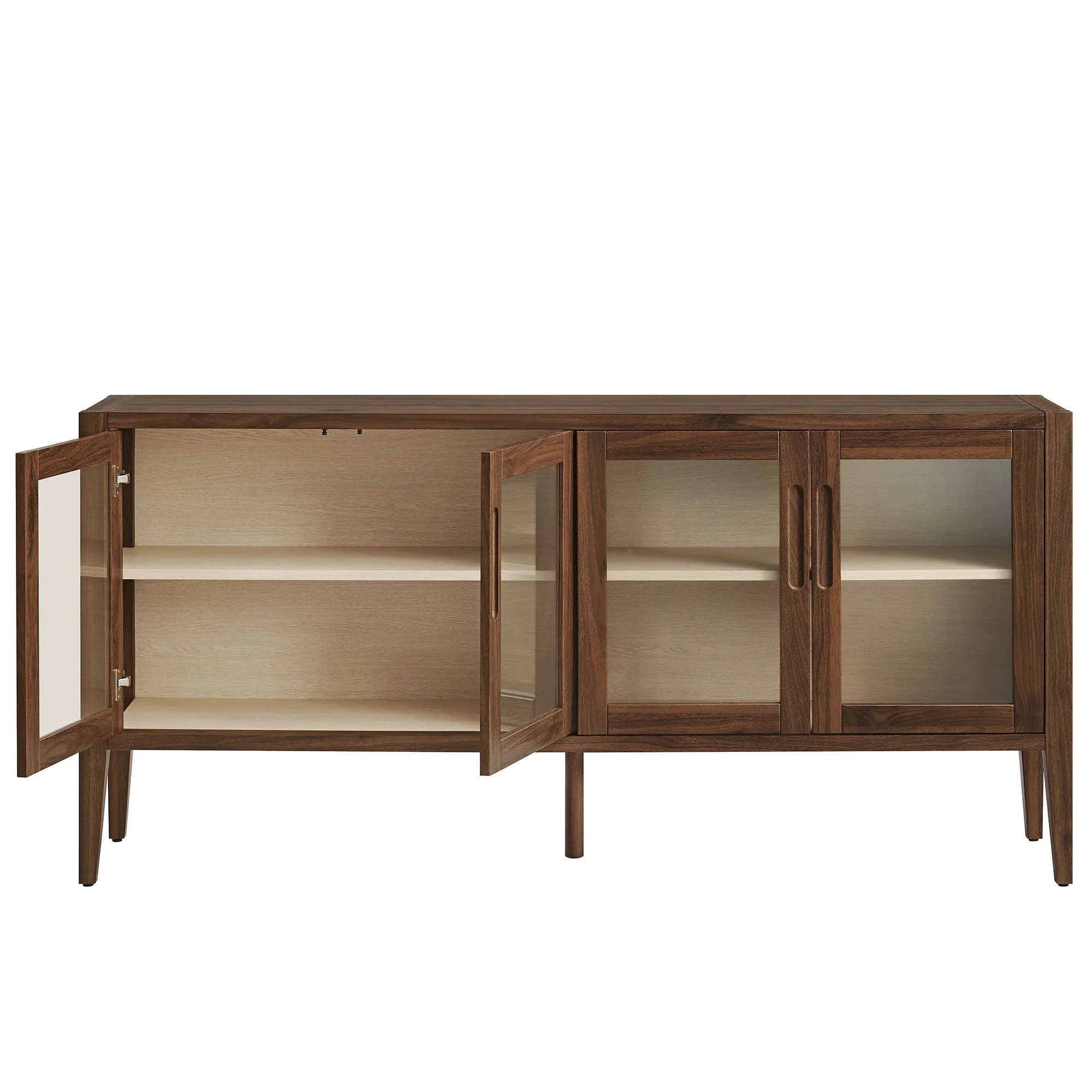 Nell 72" Glass Door Sideboard Storage Display Cabinet by Modway - Image 5