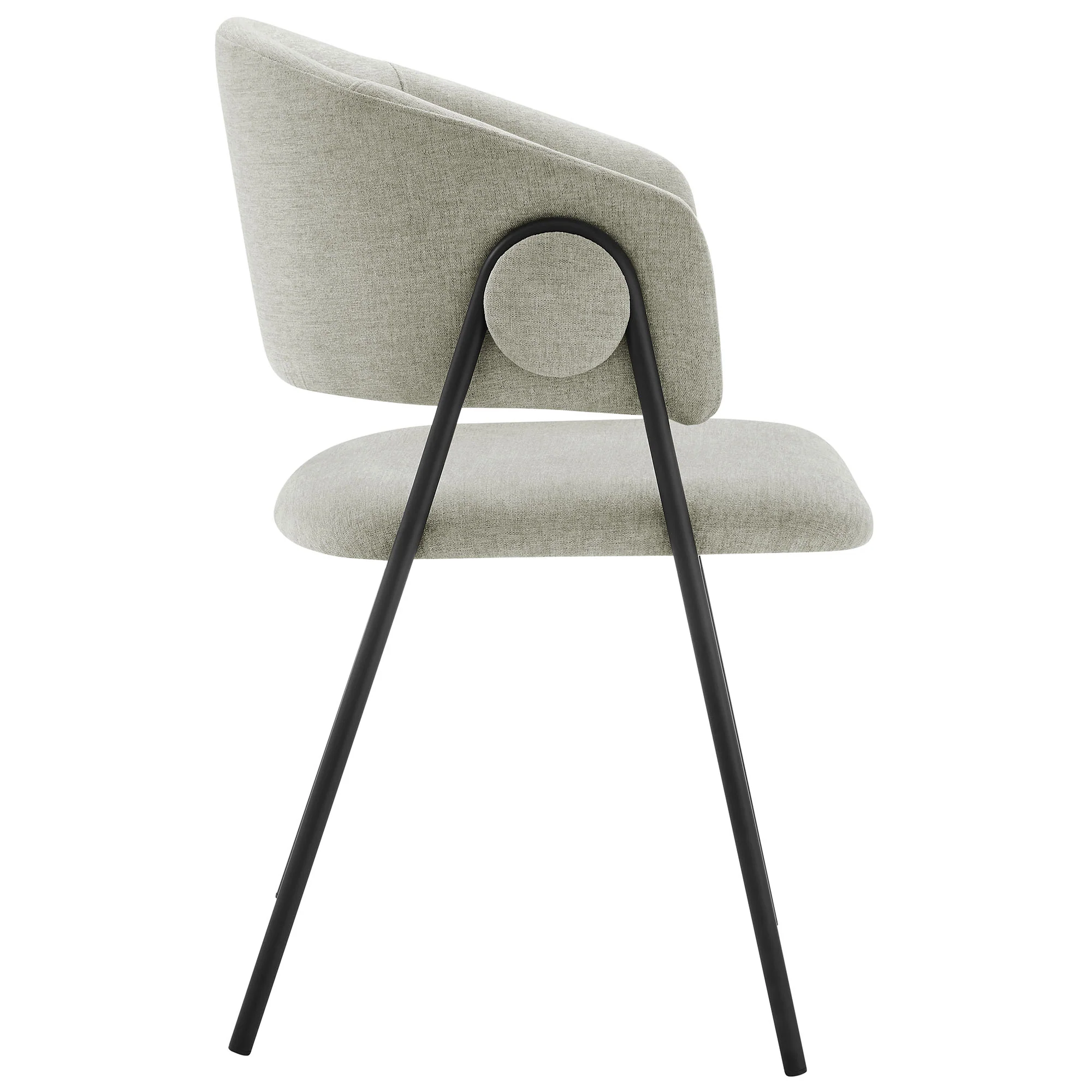 Nella Upholstered Heathered Chenille Dining Chairs Set of 2 by Modway - Image 23